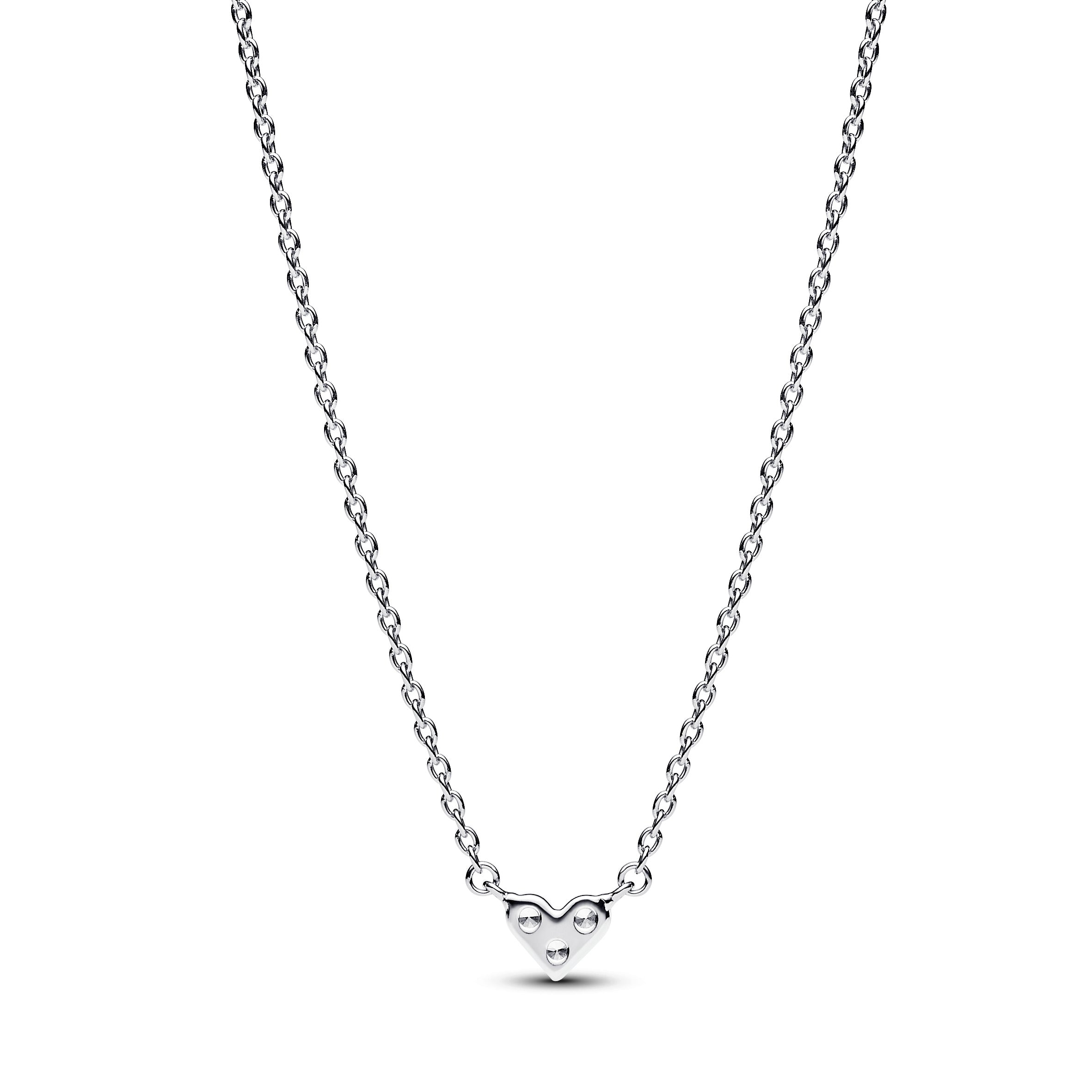 Pandora - Collana Cuore Con Tre Pietre