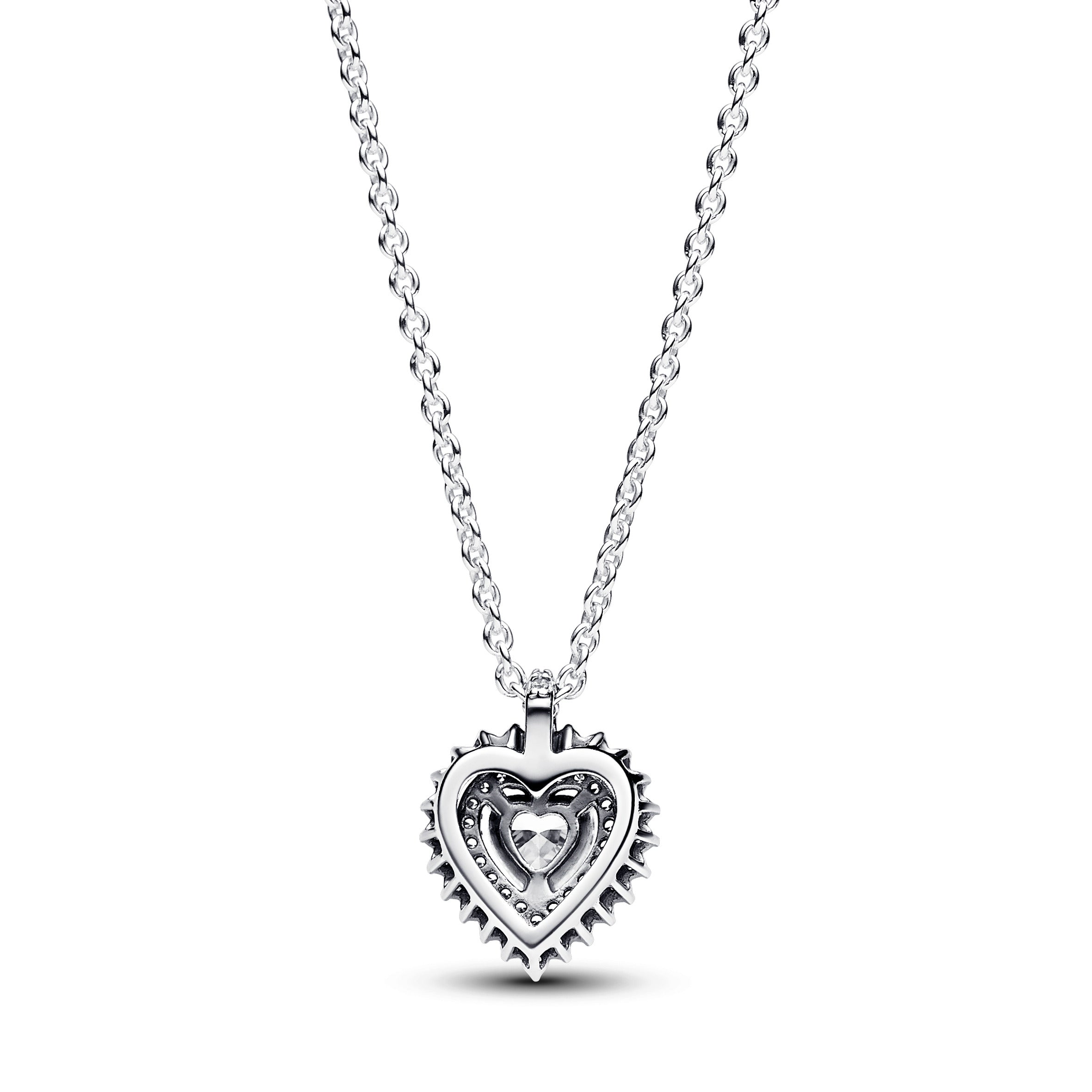 Pandora - Collana Punto Luce Cuore E Pavè