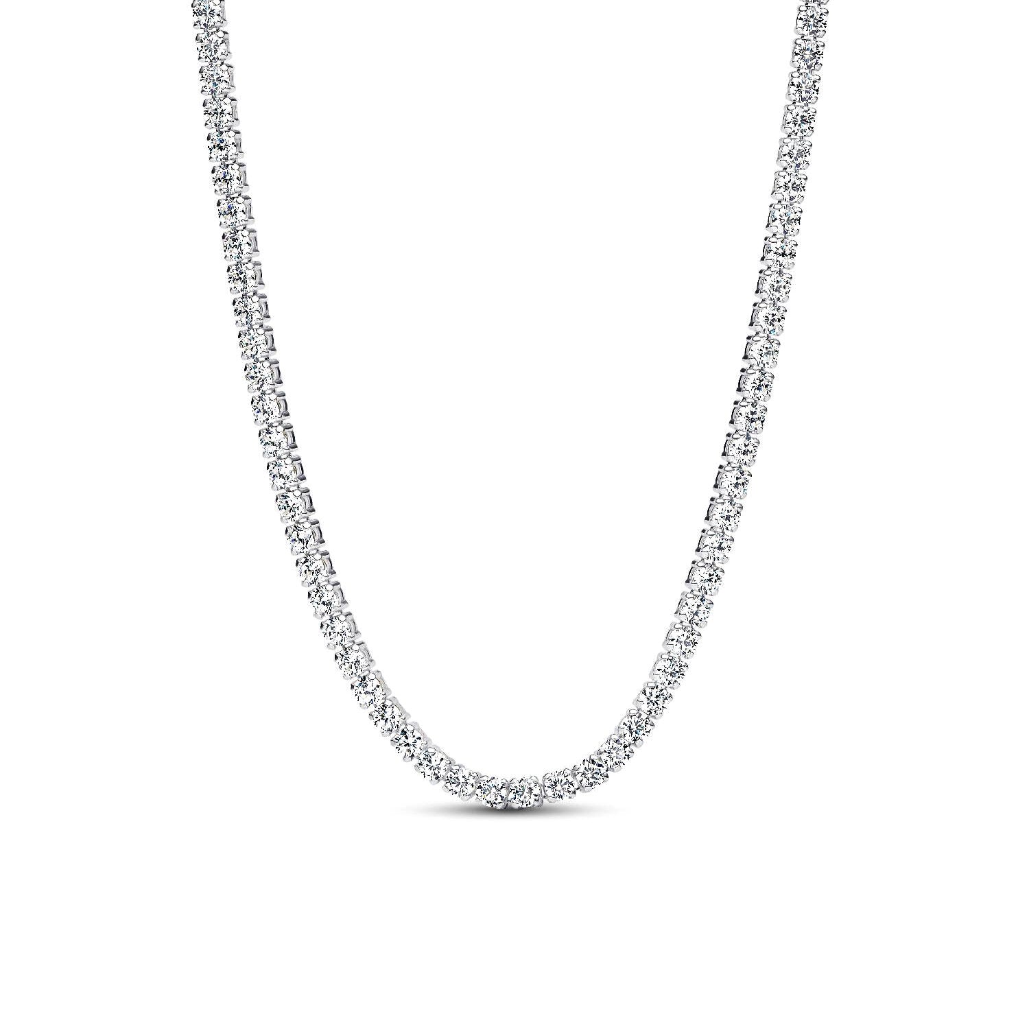 Pandora - Collana Choker Tennis Argento