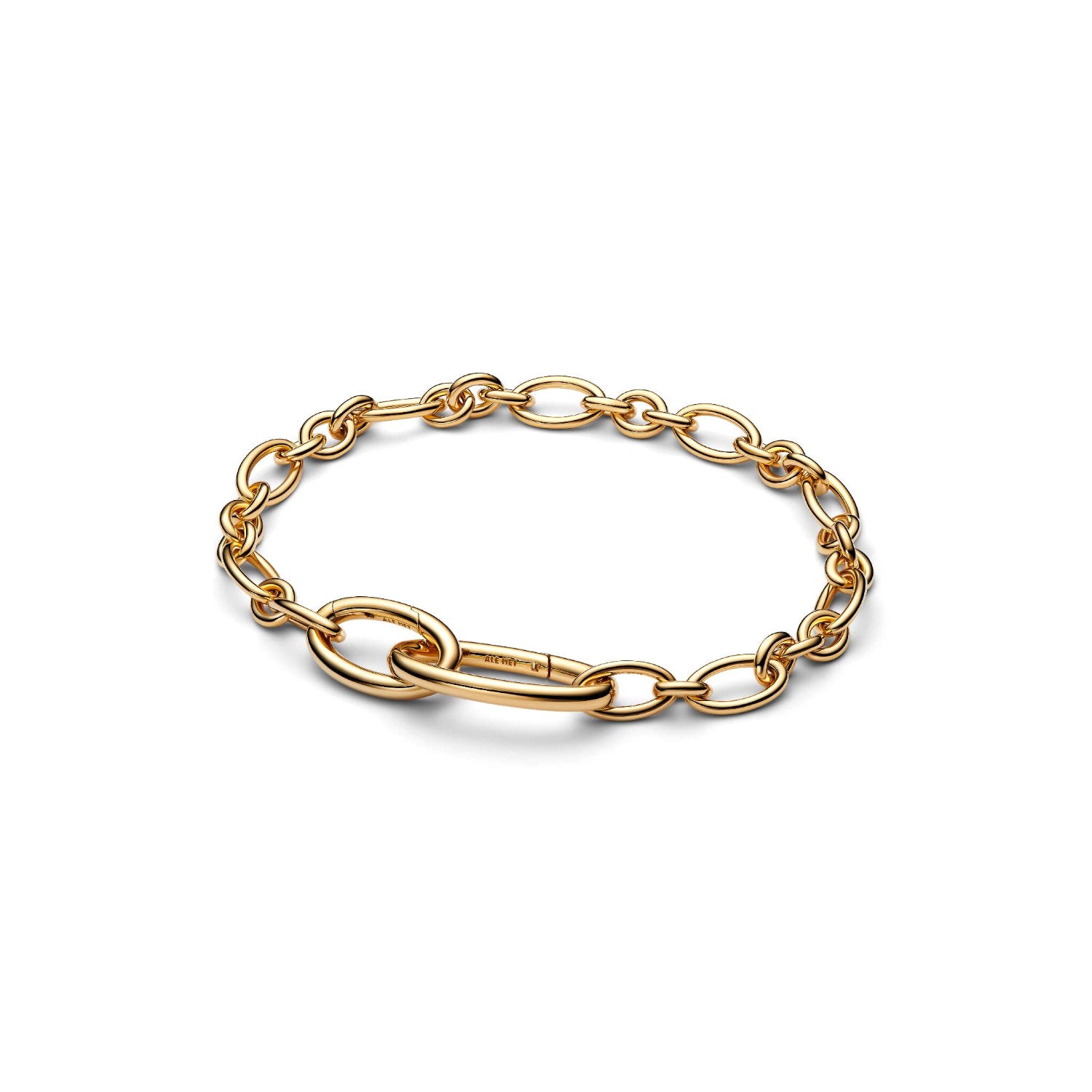 Pandora - Bracciale Maglia Link Ovale Pandora ME Argento finitura oro