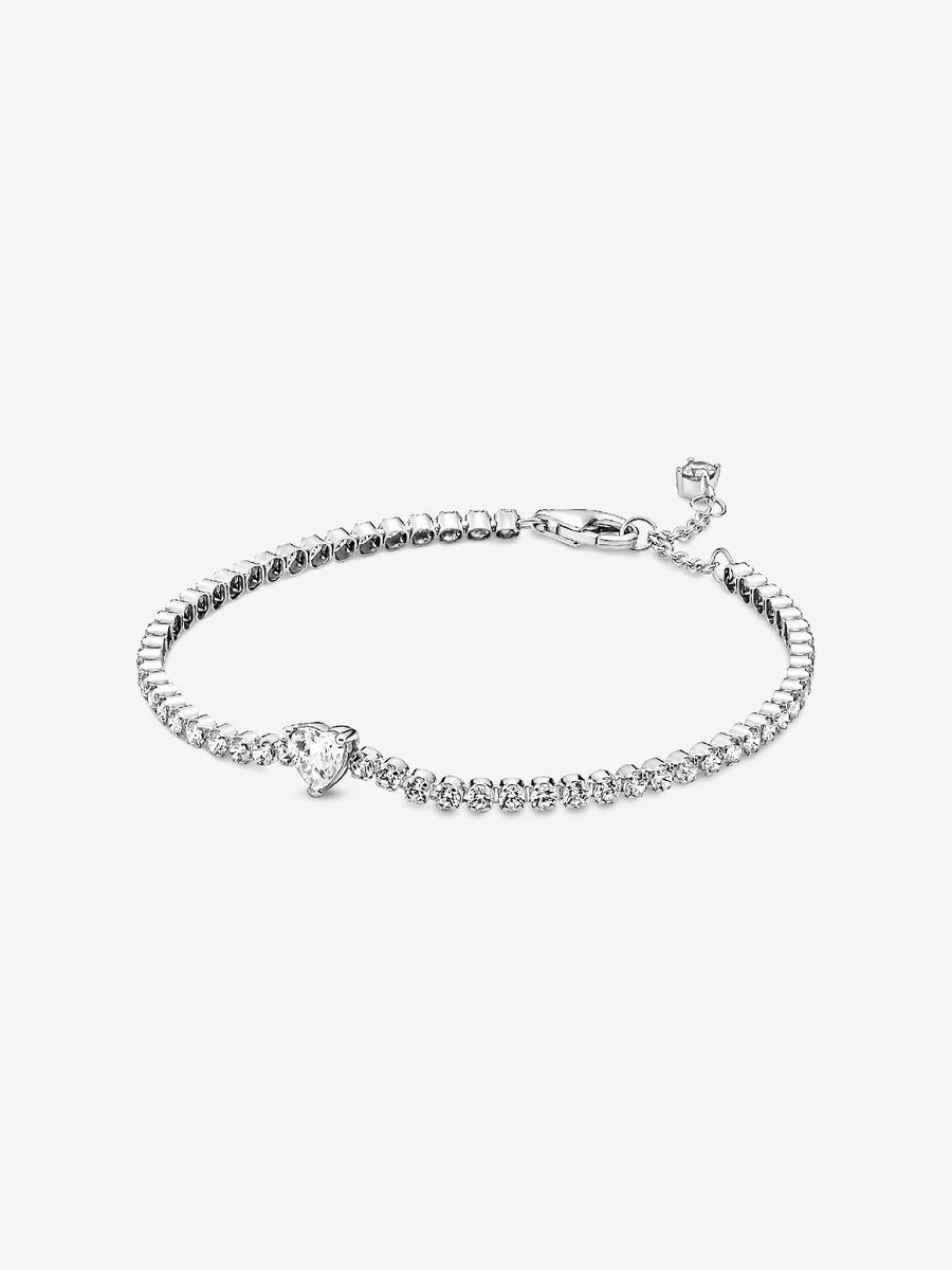 Pandora - Bracciale Tennis con Cuore in rilievo