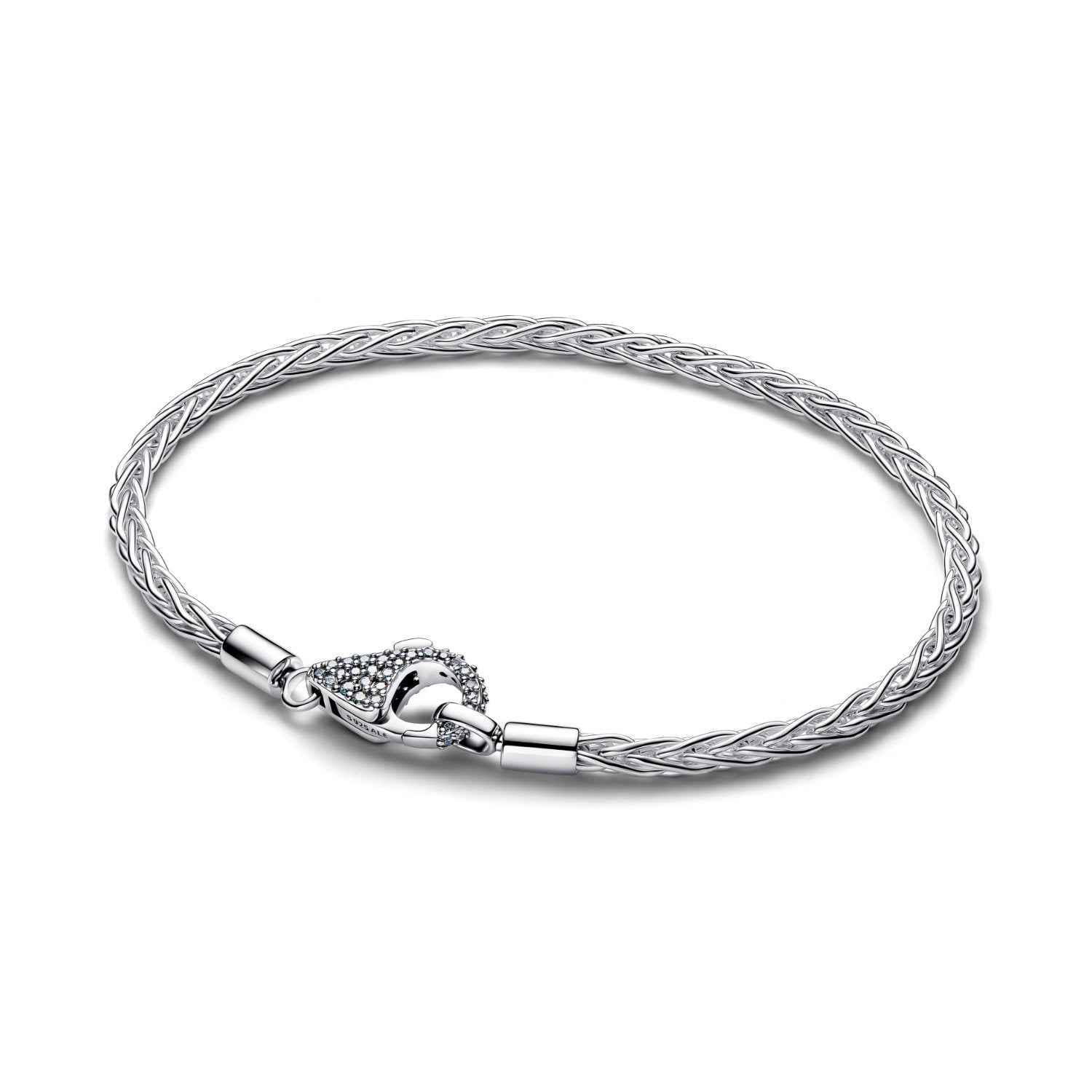Pandora - Bracciale Maglia Coda di Volpe con Chiusura Pavè