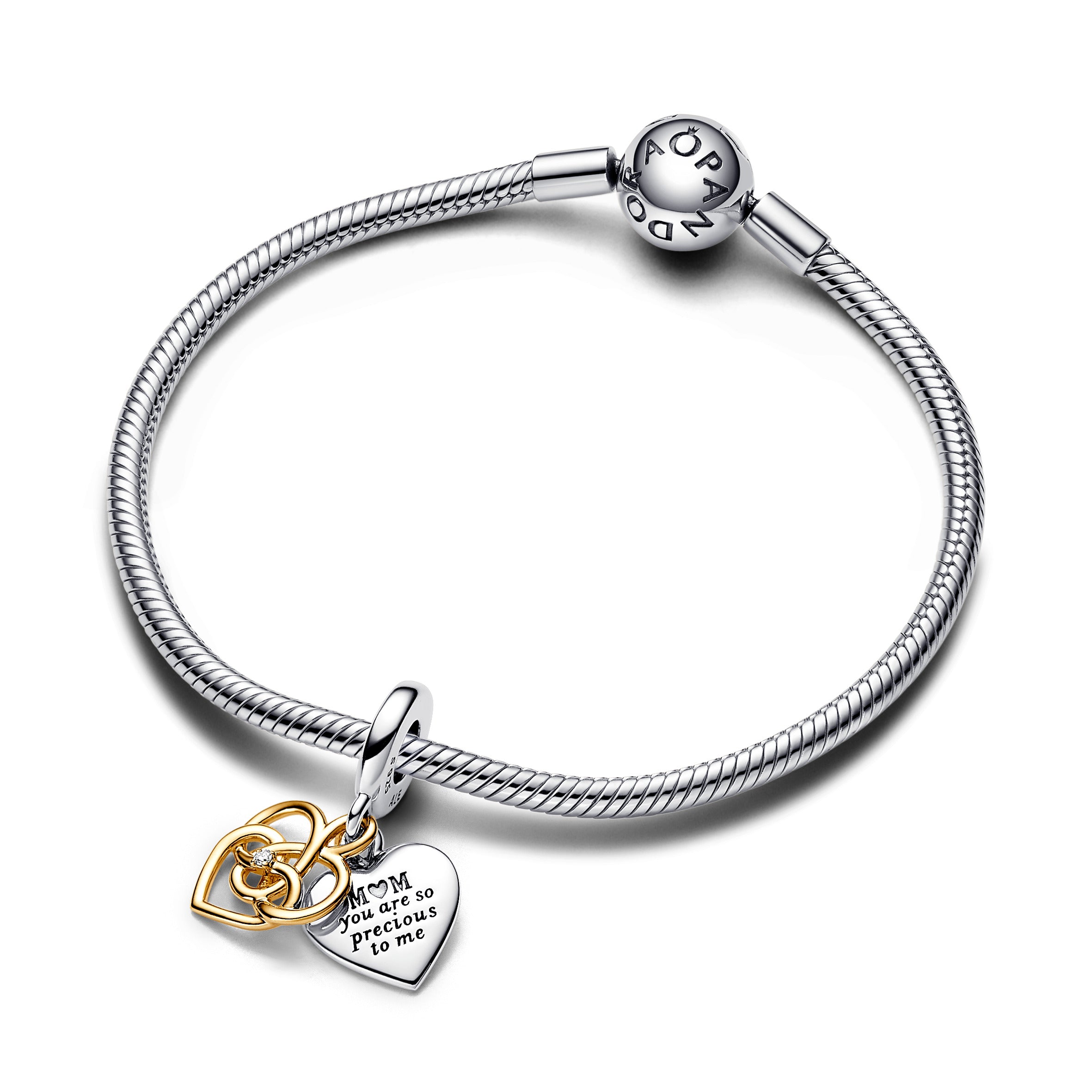 Pandora - Charm Pendente Mamma Sei Preziosa da incidere