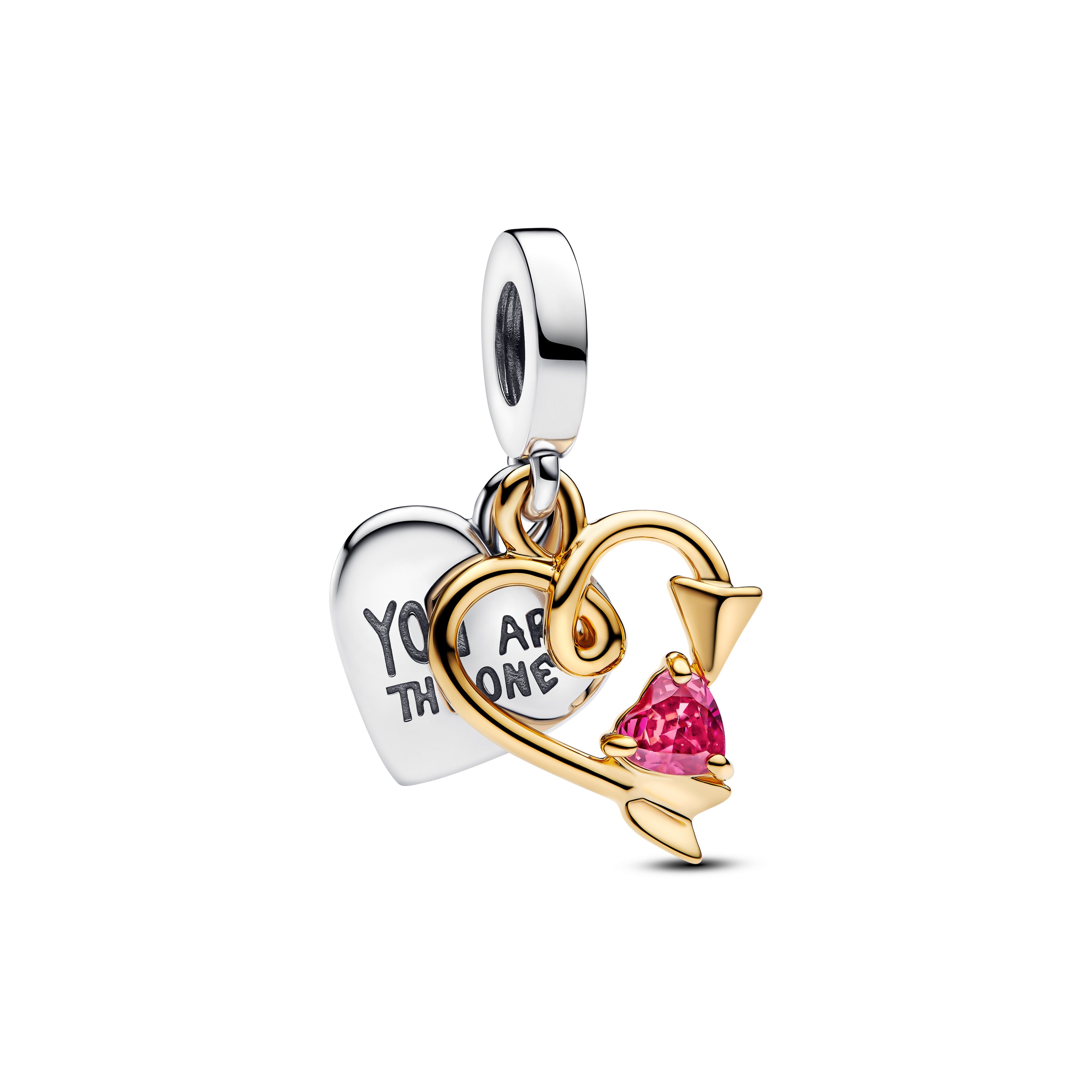 Pandora - Charm Pendente Cuore con Freccia da incidere