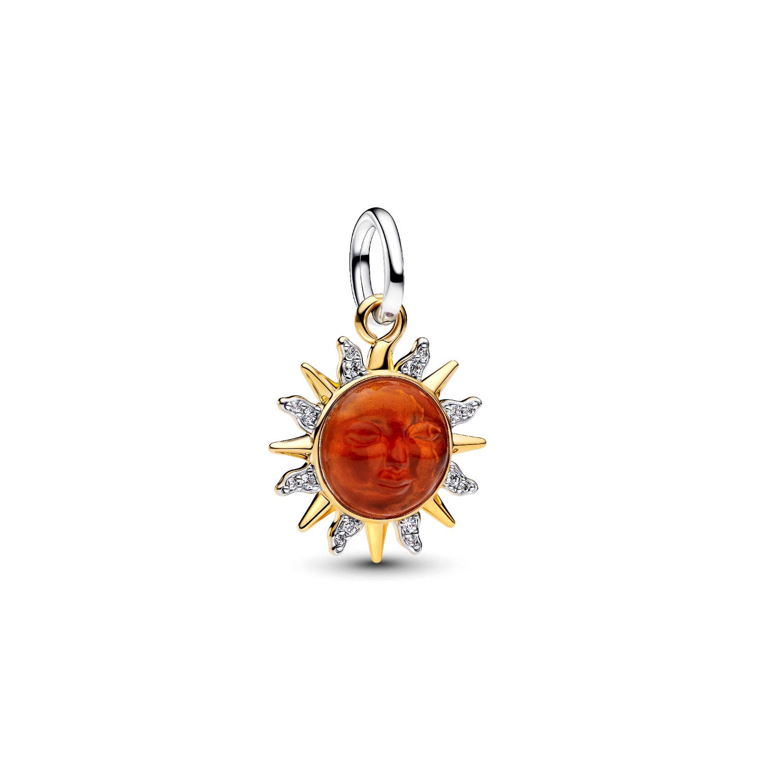 Pandora - Charm Pendente Sole Radioso Argento finitura oro