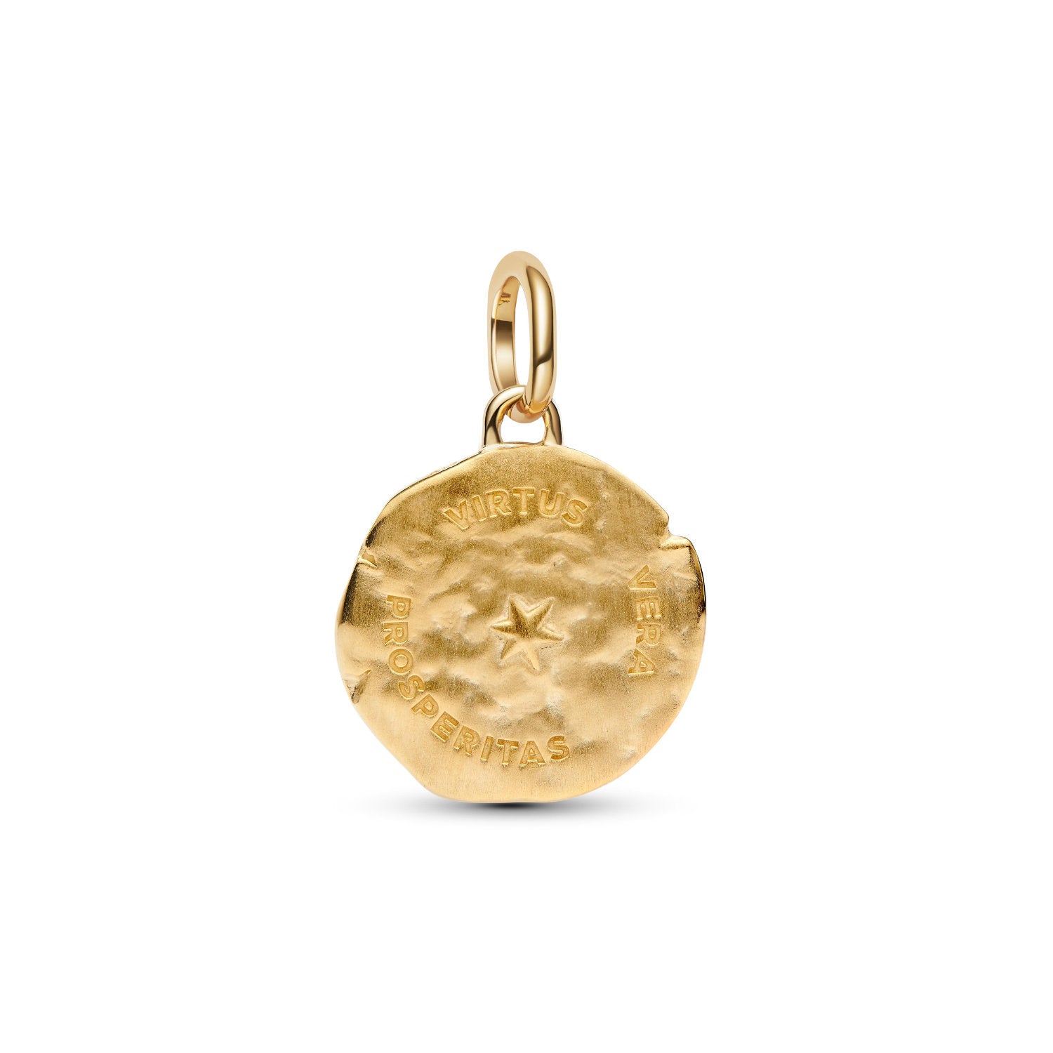 Pandora - Charm Medallion Spiga di Grano "Virtus Vera Prosperitas" finitura oro
