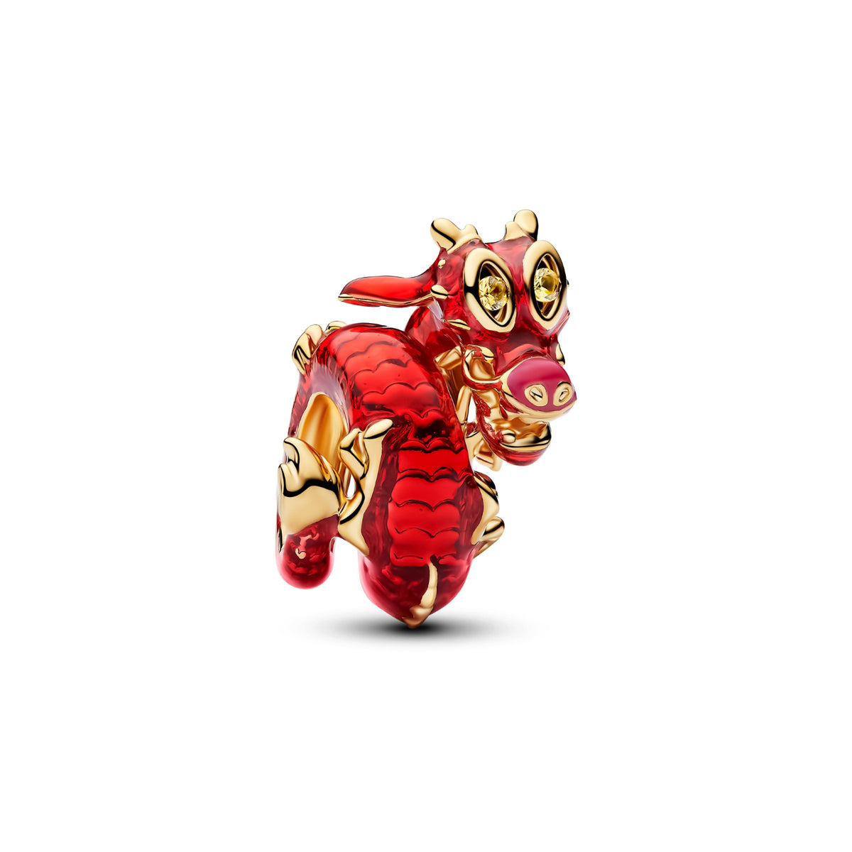 Charm Pandora Disney Mulan Mushu finitura oro 14 kt