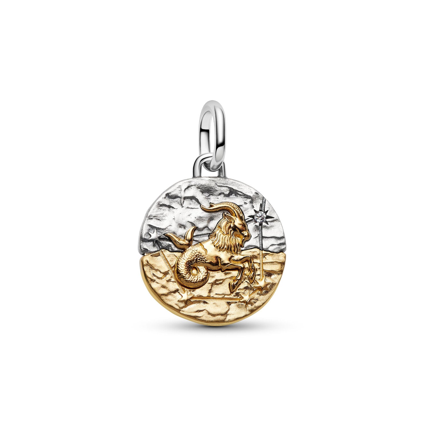 Pandora - Charm Medallion Capricorno Argento finitura oro