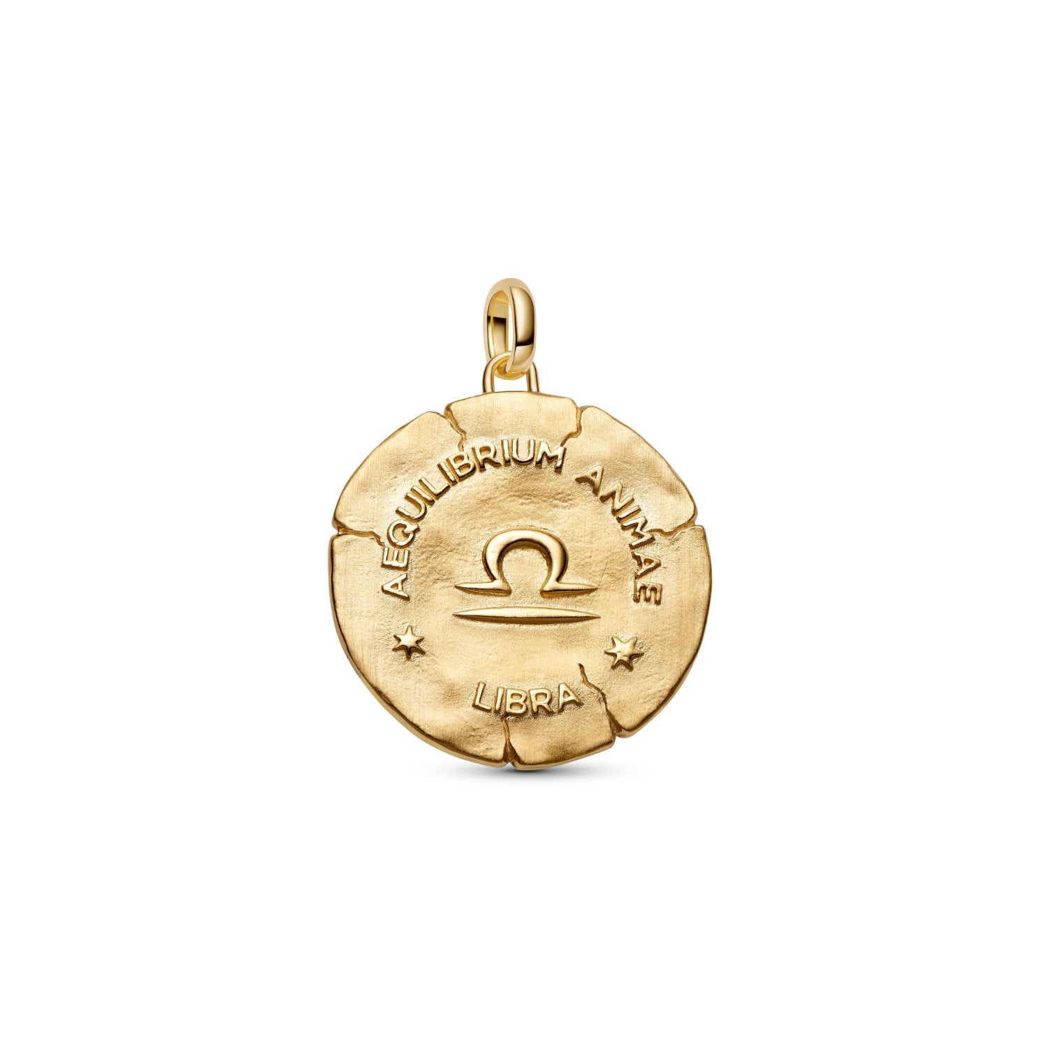 Pandora - Charm Medallion XL Bilancia "Aequilibrium Animae" Argento finitura oro