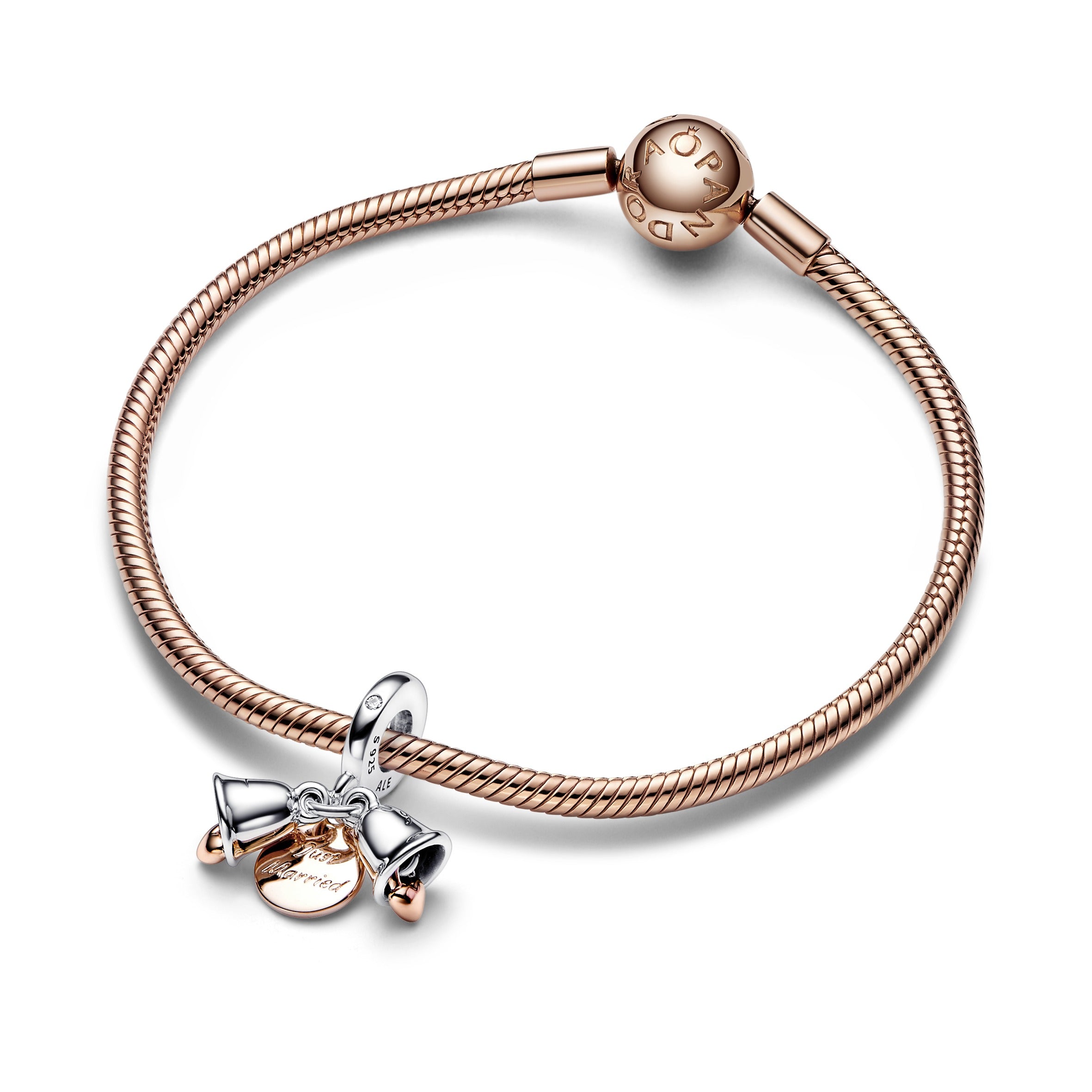 Pandora - Charm Pendente Campane Nuziali “Just Married”