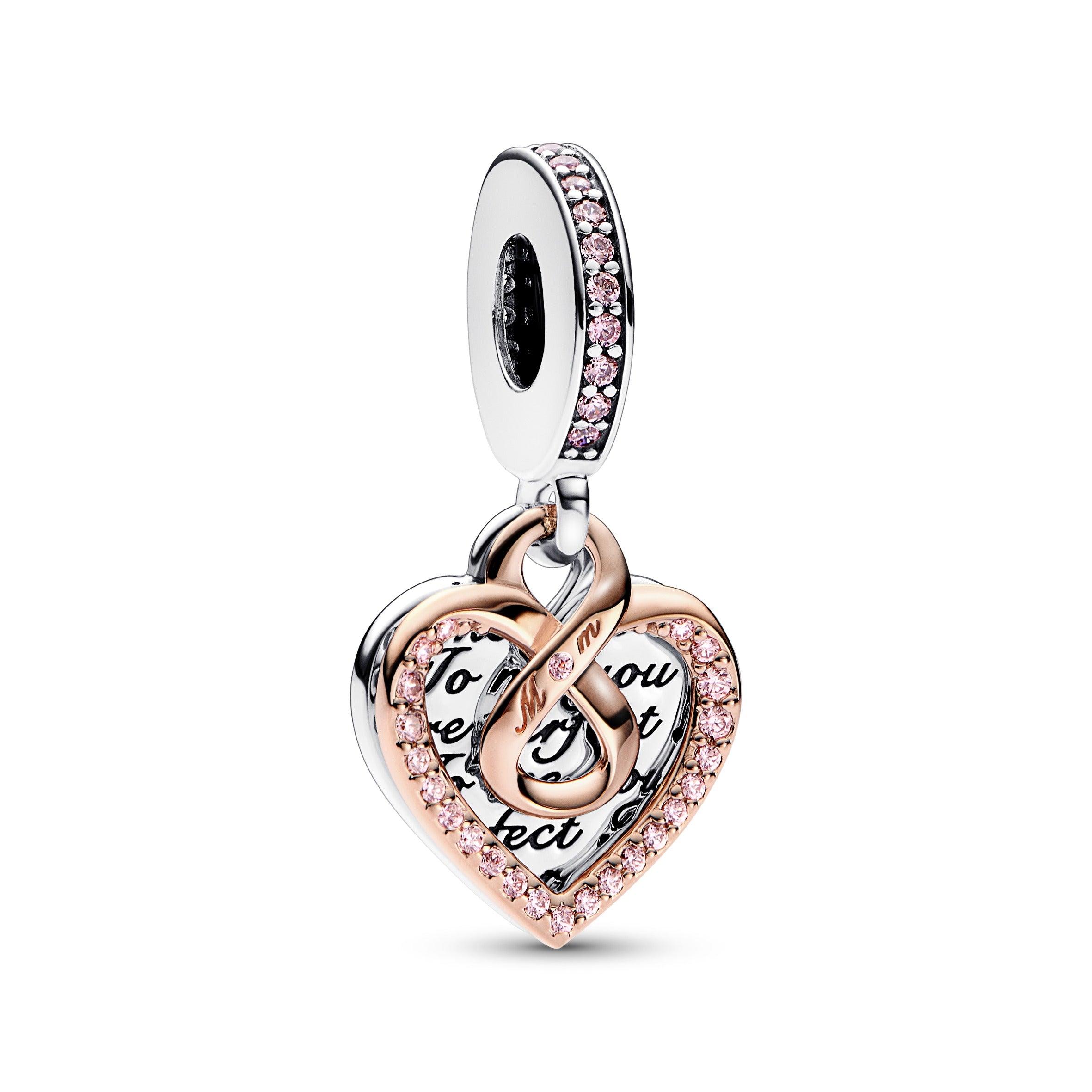 Pandora - Charm Pendente Cuore Infinito Mamma Sei Perfetta