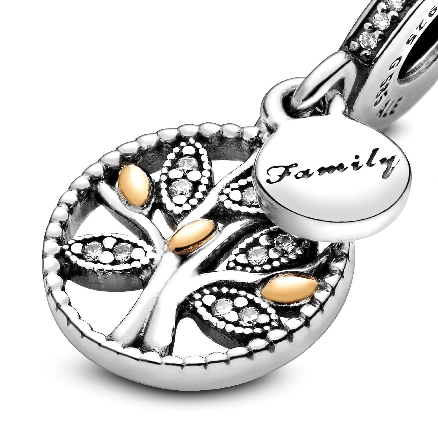 Pandora - Charm Pendente Albero della Famiglia Argento