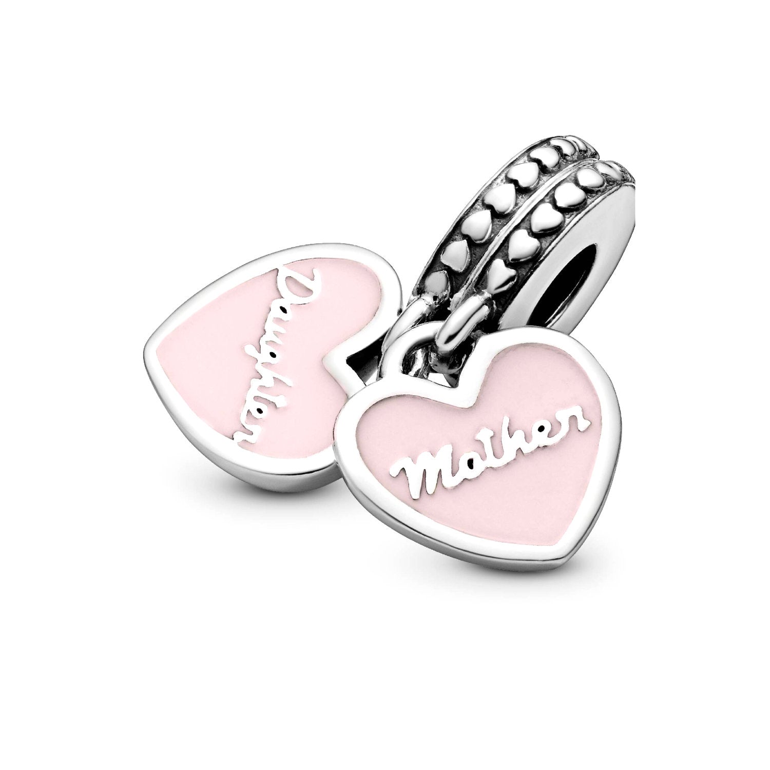 Pandora - Charm Pendente Cuori Mamma & Figlia Argento