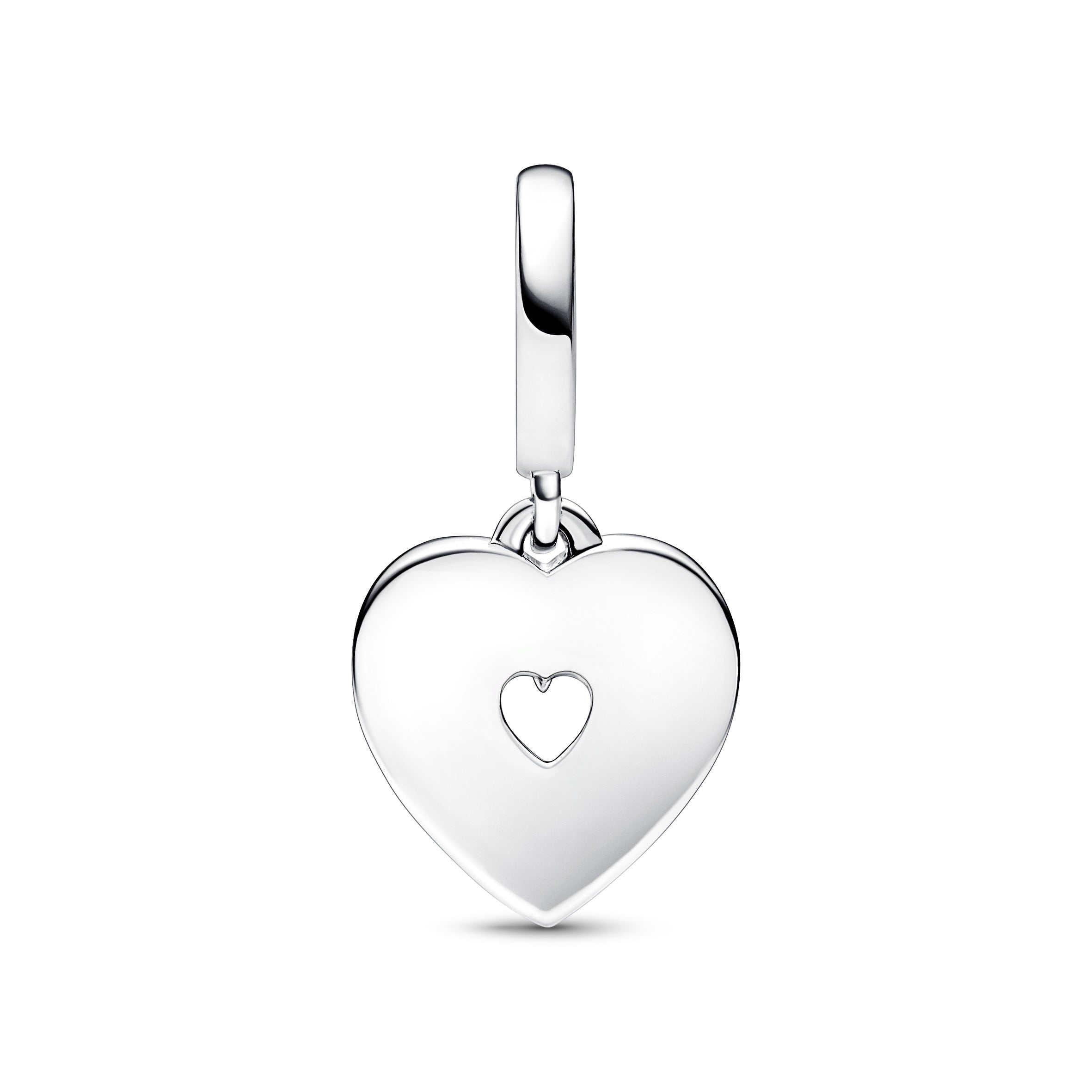 Pandora - Charm Pendente Doppio Cuore con Perle d'Acqua Dolce Coltivate