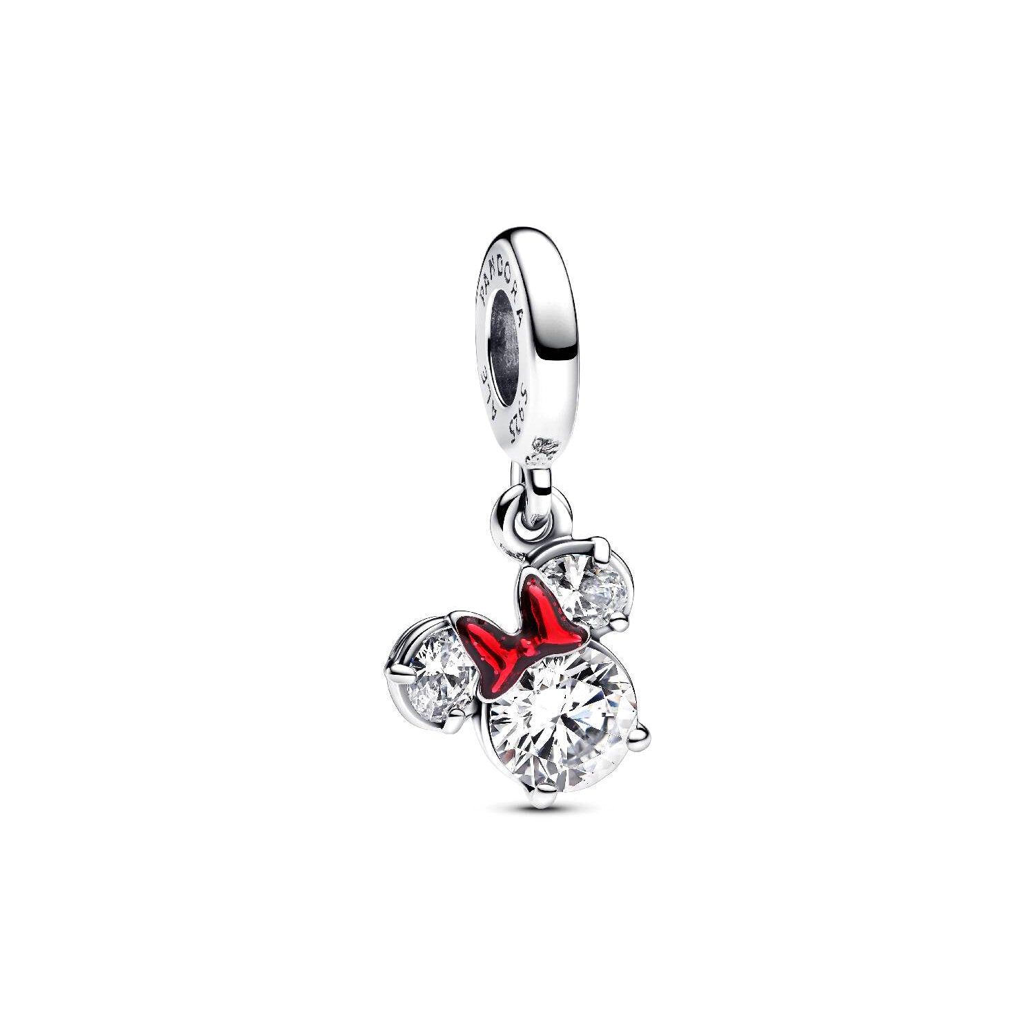 Pandora - Disney, Pendente Minnie Mouse Luminoso Argento
