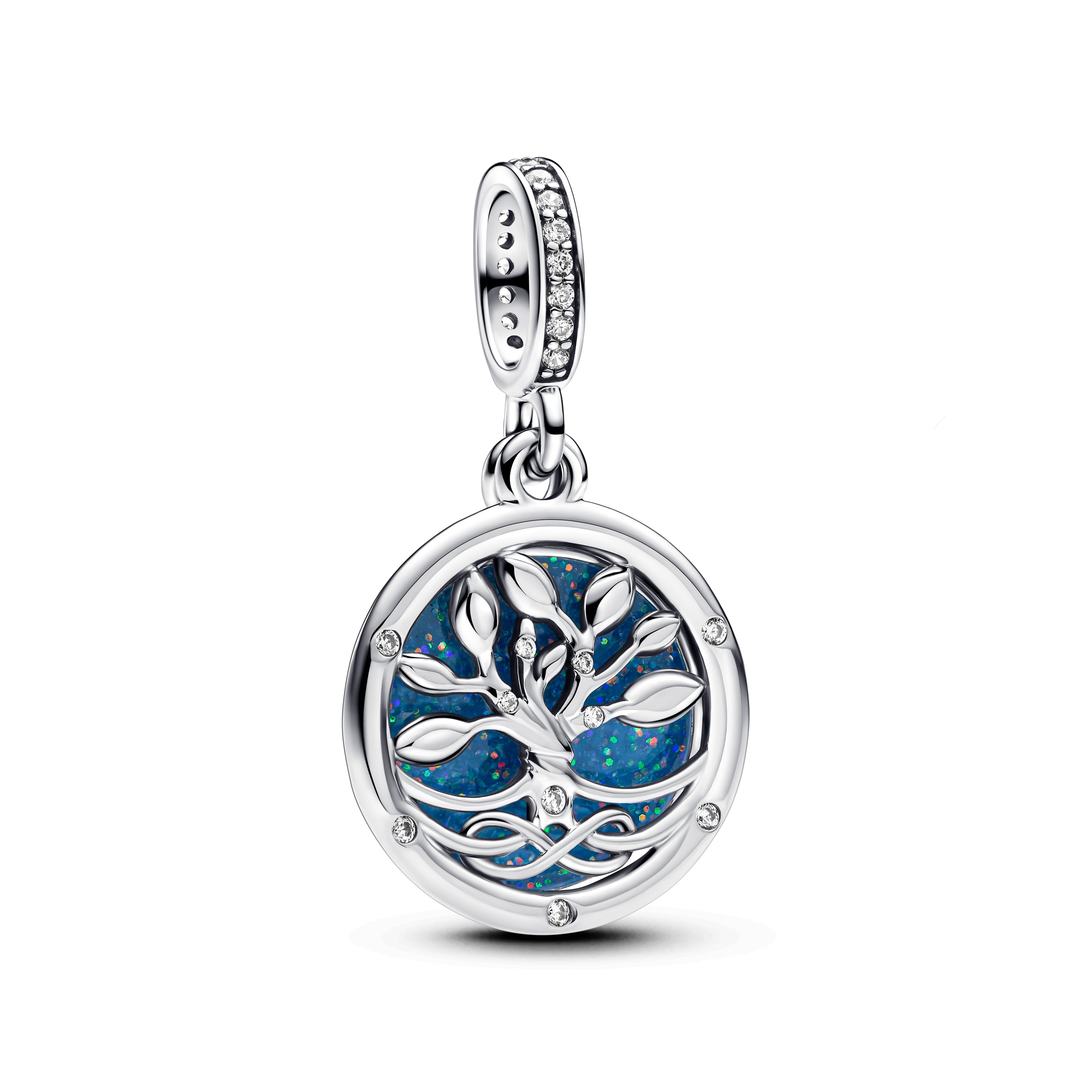 Pandora - Charm Pendente Albero della Famiglia che si illumina al buio