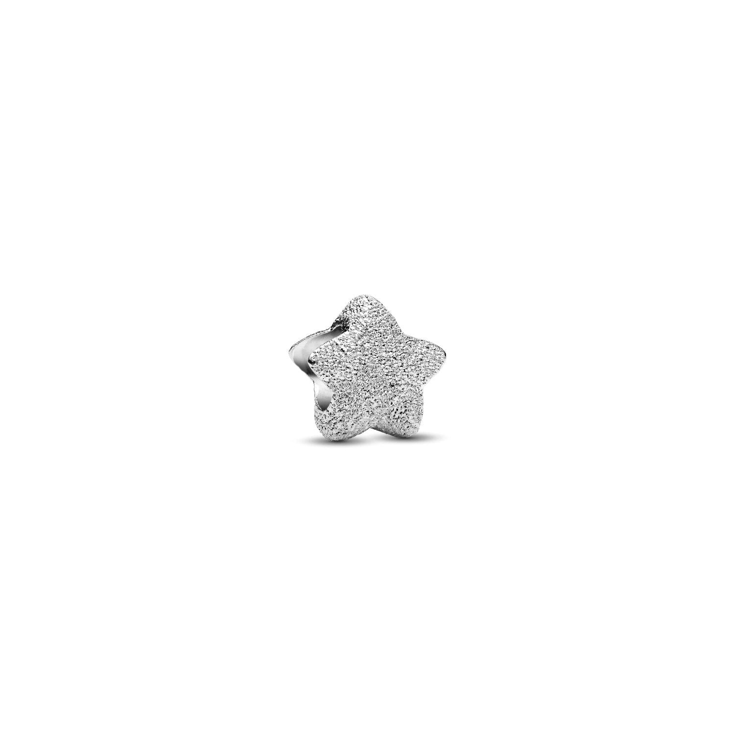 Pandora - Mini Charm Stella effetto diamantato Argento