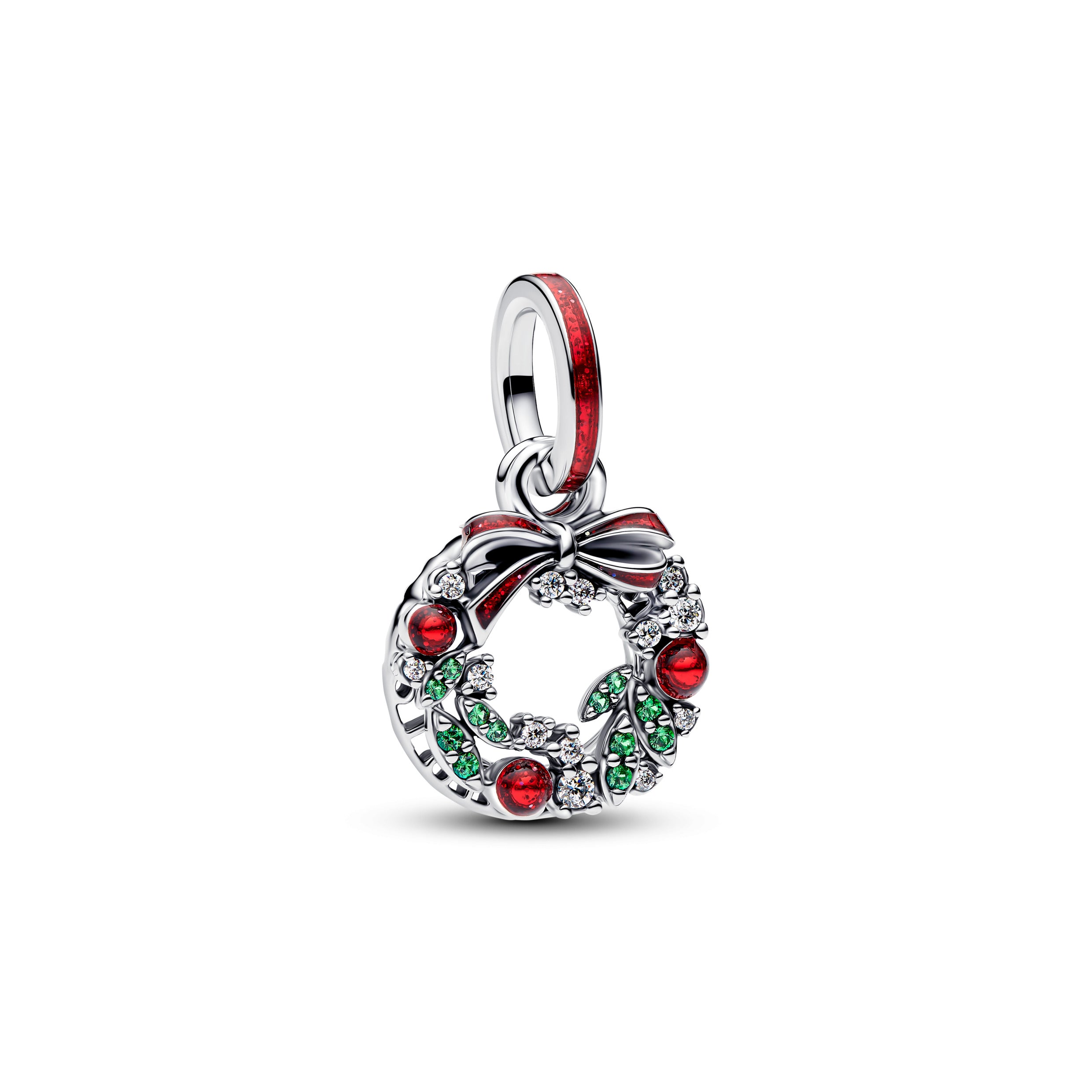 Pandora - Charm Pendente Doppio Ghirlanda di Natale