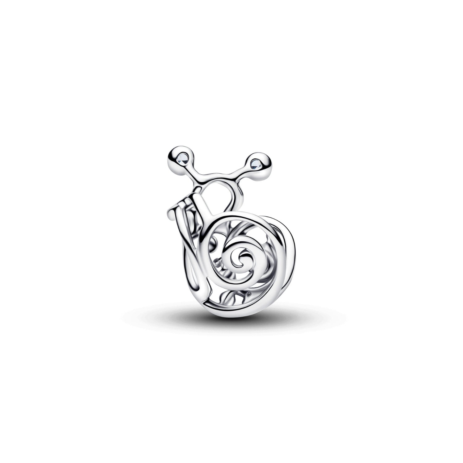 Pandora - Charm lumaca in argento sterling con cristallo verde e zirconia cubica