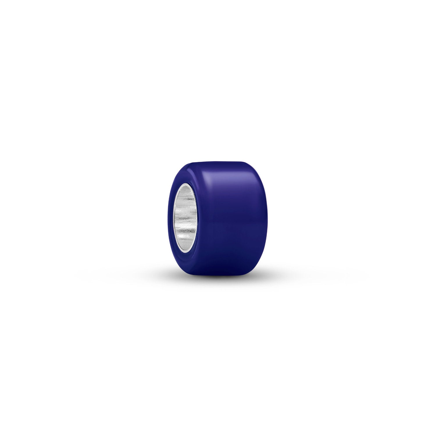 Pandora - Mini Charm Vetro di Murano Blu Argento
