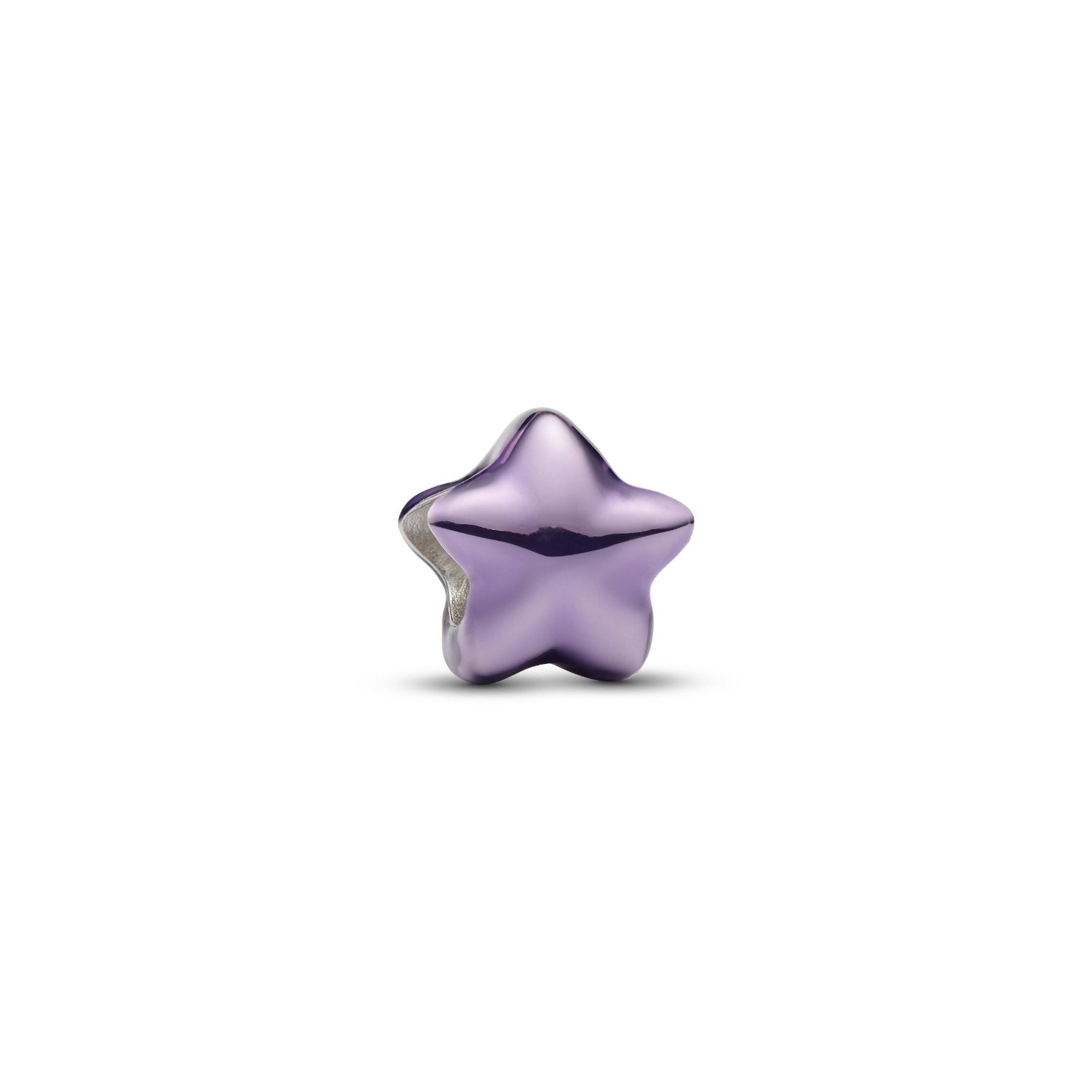 Pandora - Mini Charm Stella effetto metallico viola Argento
