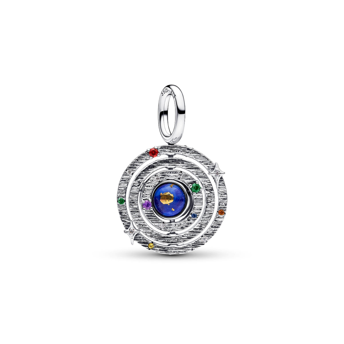 Charm Pandora Sfera armillare in argento multicolor