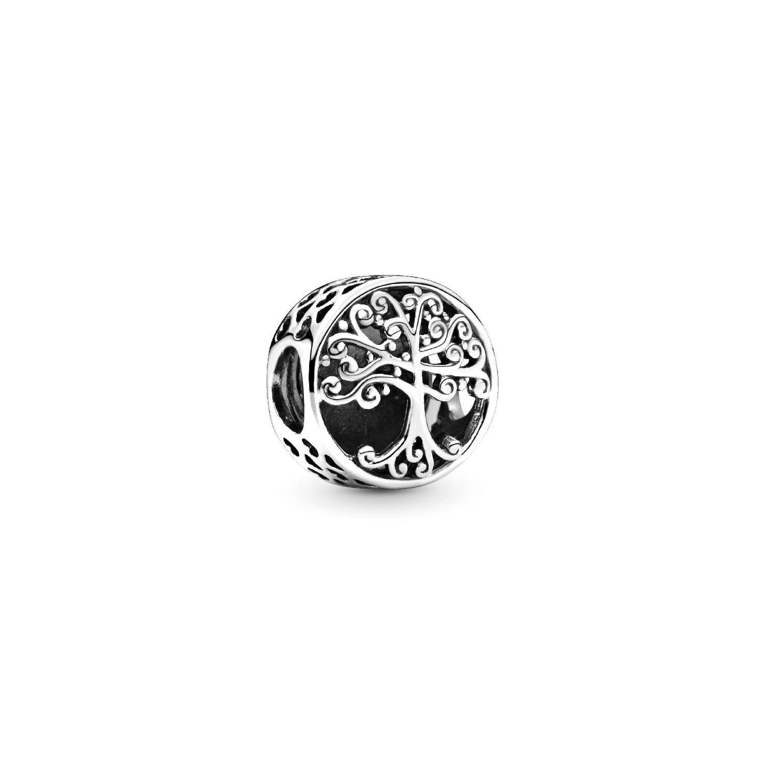 Pandora - Charm Bottone Albero della Famiglia Argento