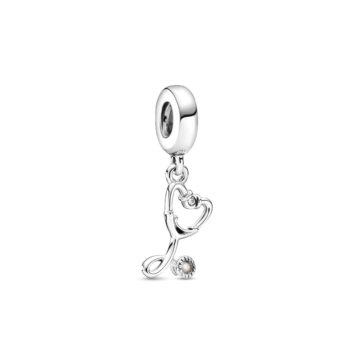 Pandora - Charm Pendente Stetoscopio Cuore Argento