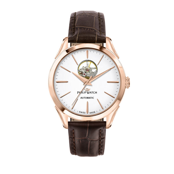Philip Watch - Roma 41mm Auto Silver Dial Brown