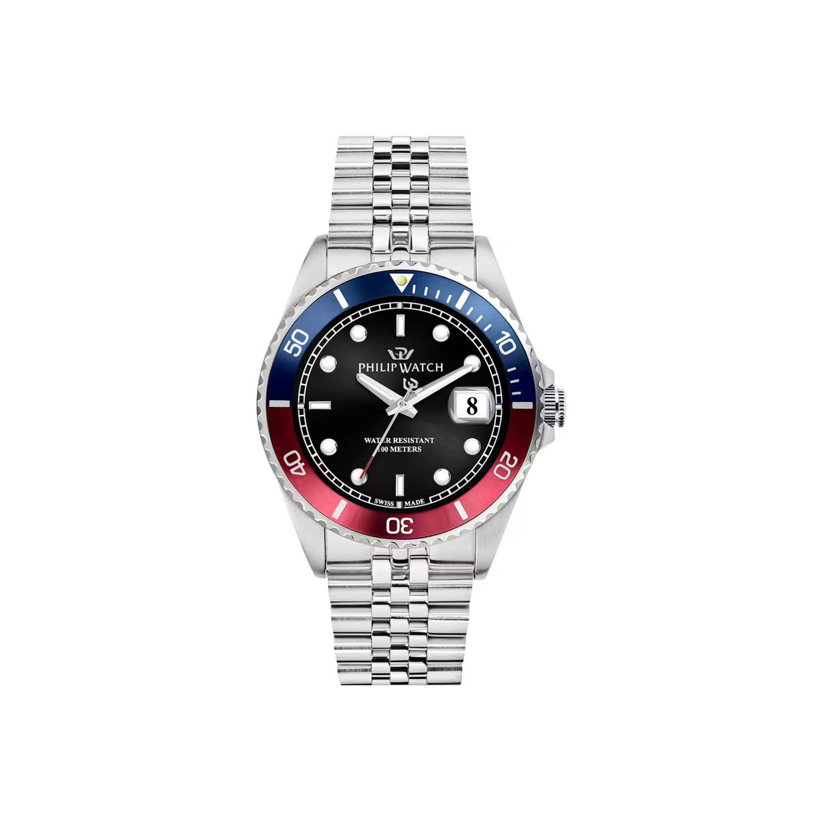 Orologio Philip Watch Caribe Sport solo tempo nero uomo