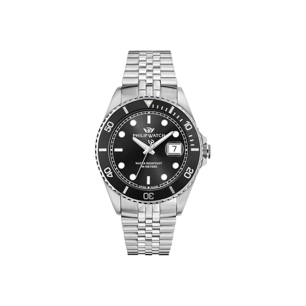 Orologio Philip Watch Caribe Sport solo tempo nero uomo