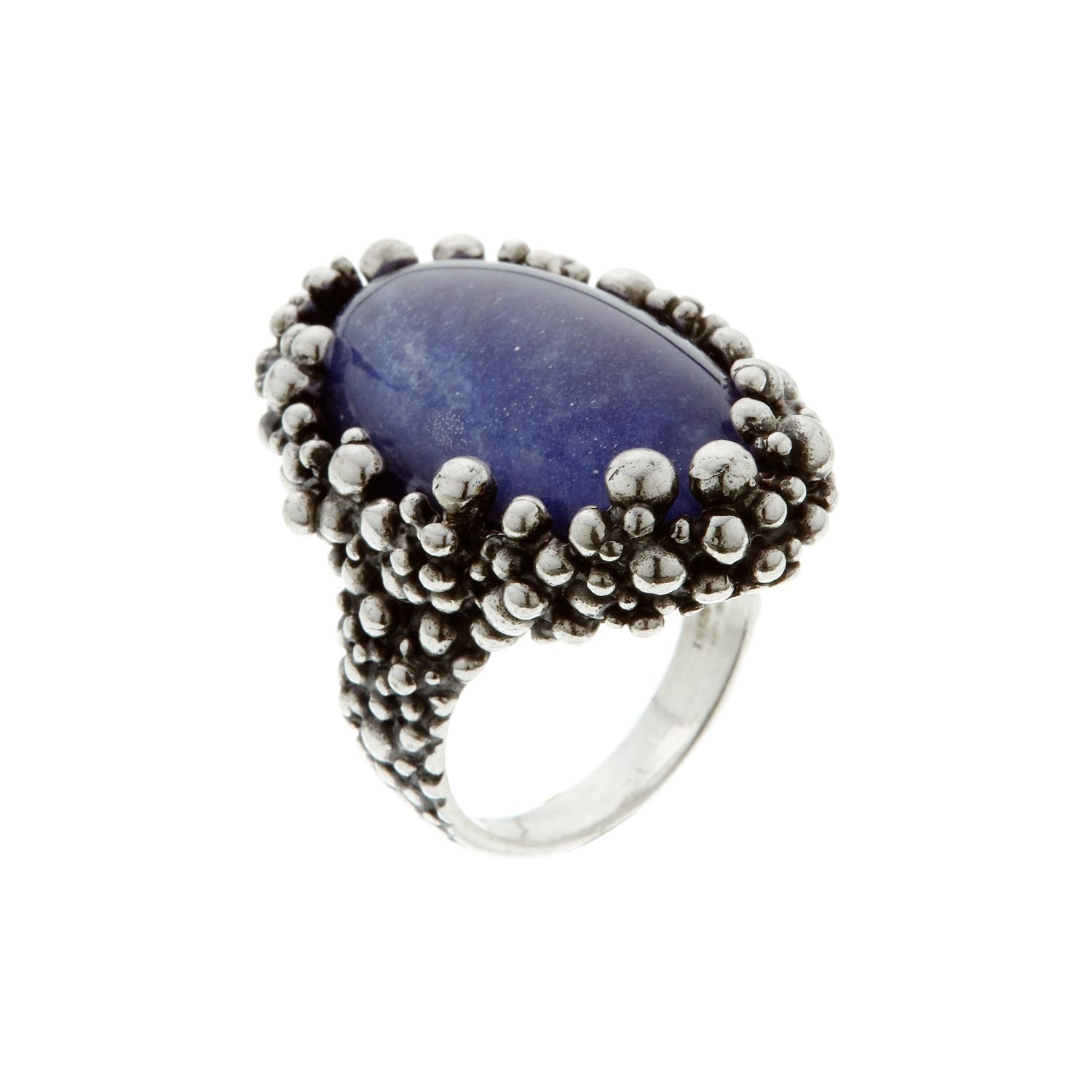 Raspini - Anello Argento Con Pietra Blu