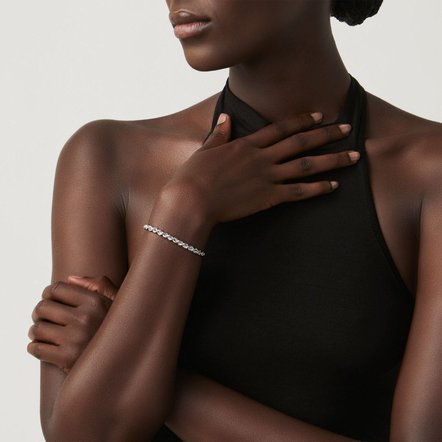 Raspini - Bracciale torchon piccolo argento