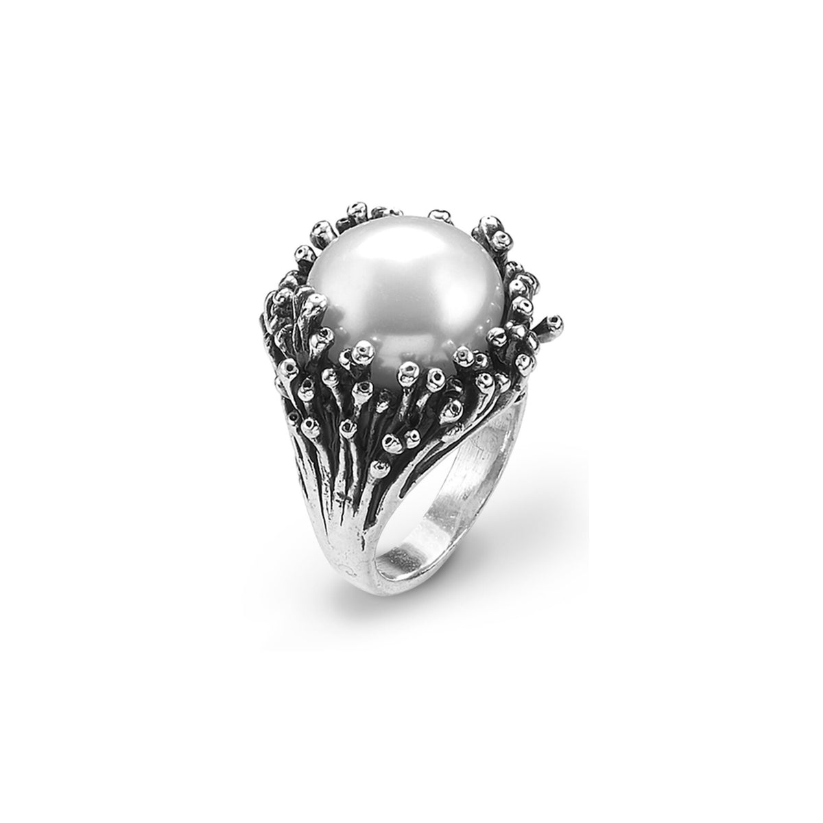 Anello Raspini Anemone con perla in argento donna