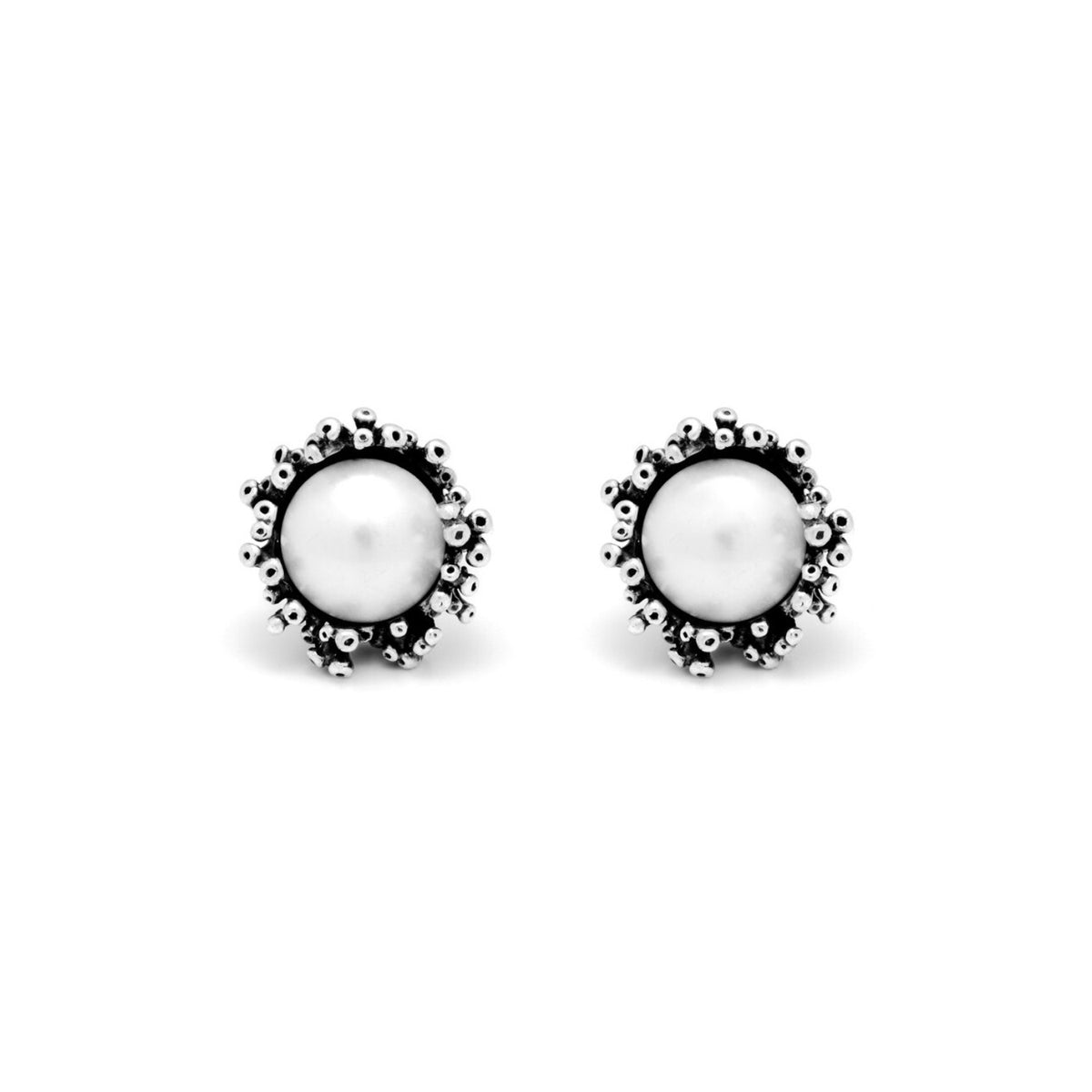 Orecchini Raspini Anemone con perle in argento donna