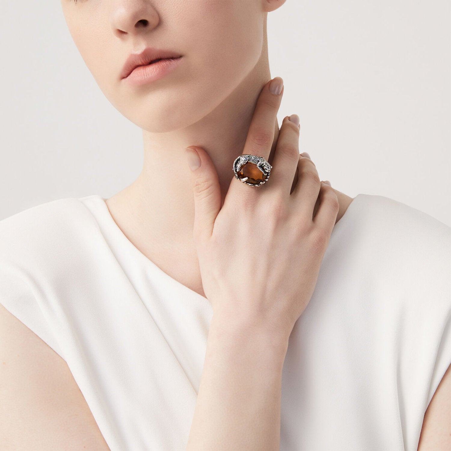 Raspini - Anello Leopardo Argento