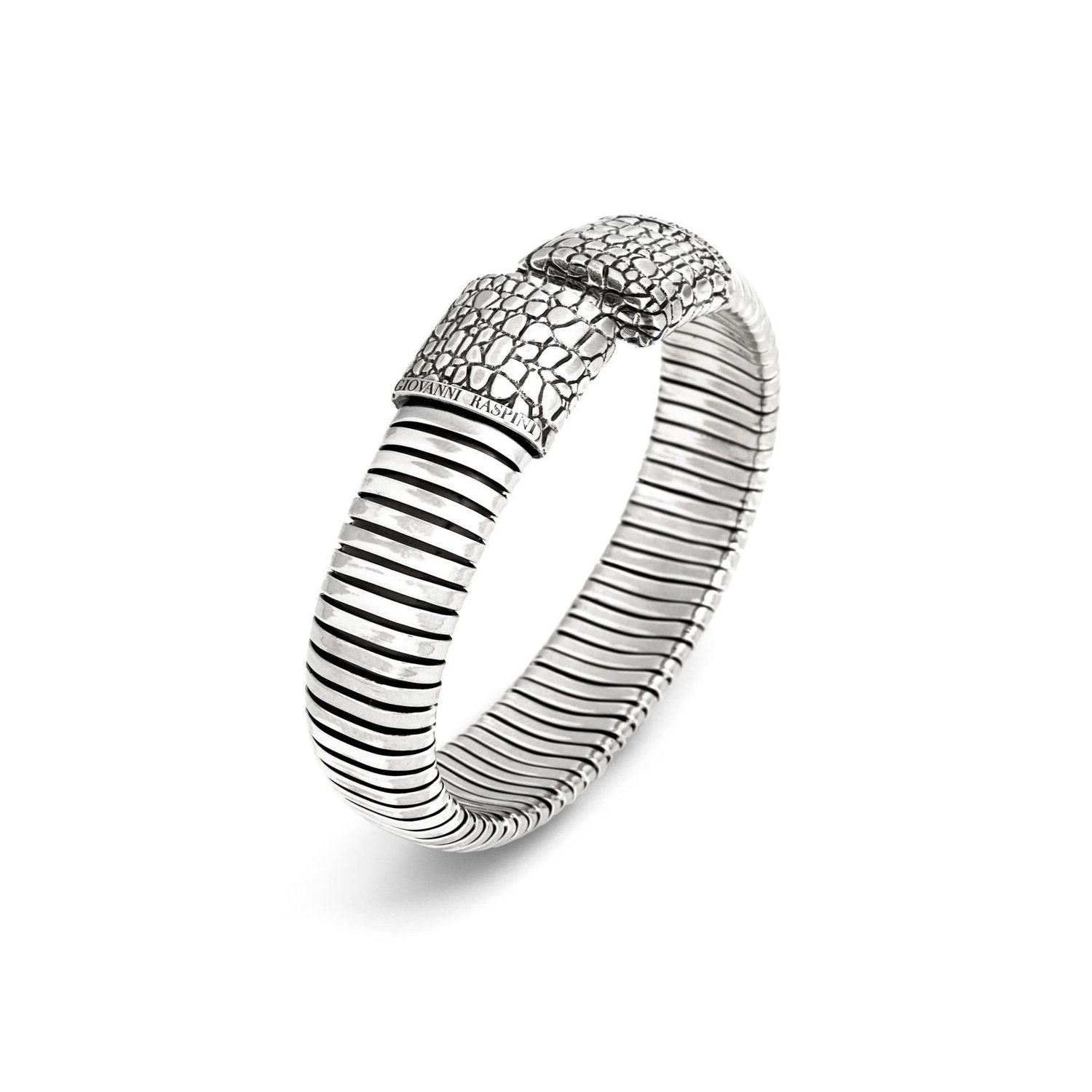 Raspini - Bracciale tubogas croco grande
