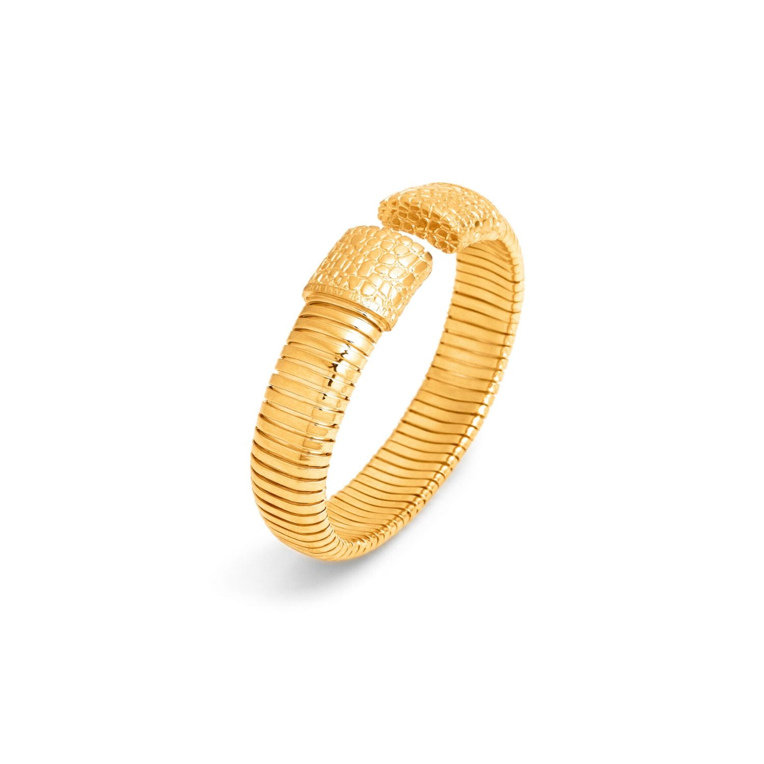 Raspini - Bracciale Tubogas Croco Dorato
