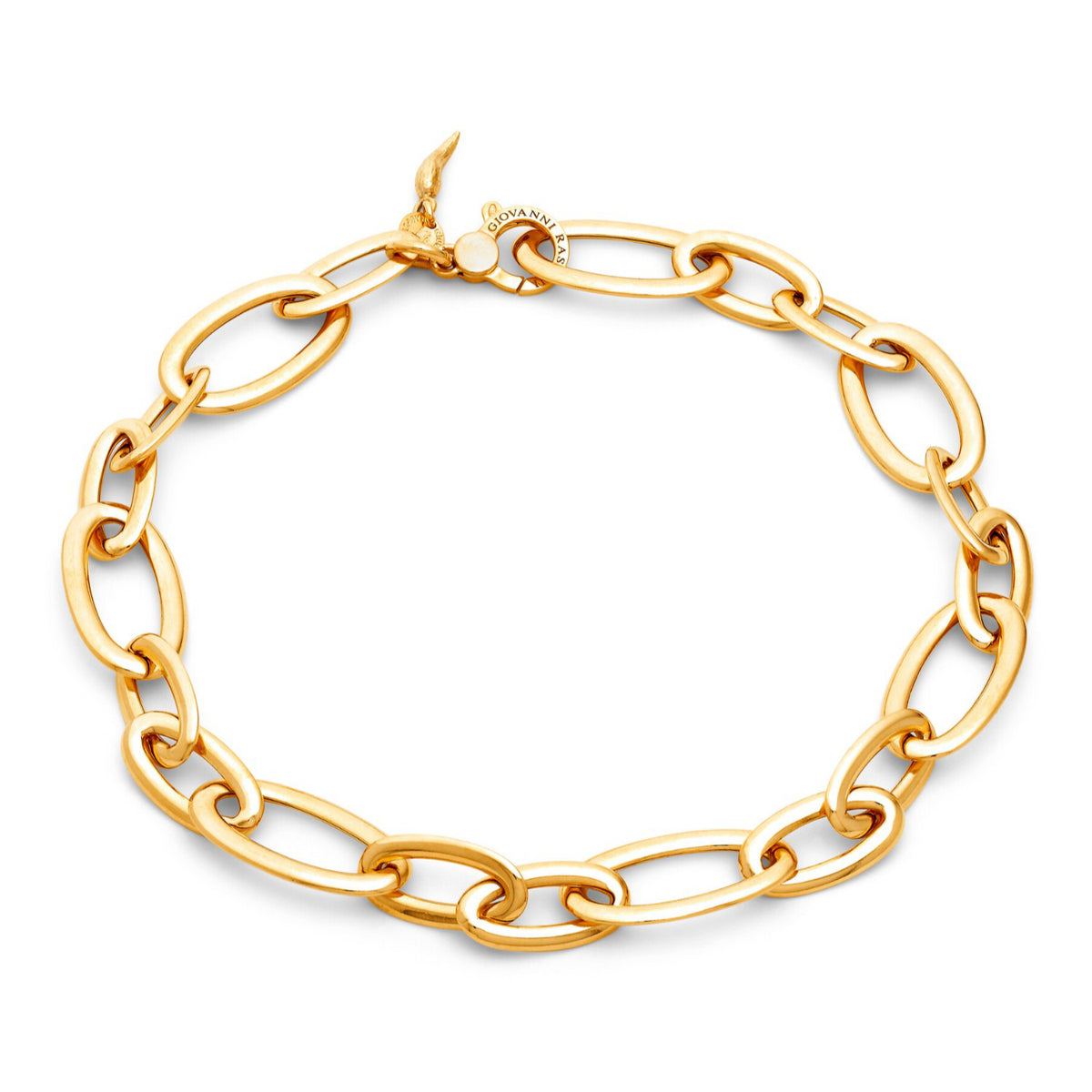 Collana Raspini Maglia Ovale Bold in argento dorato donna