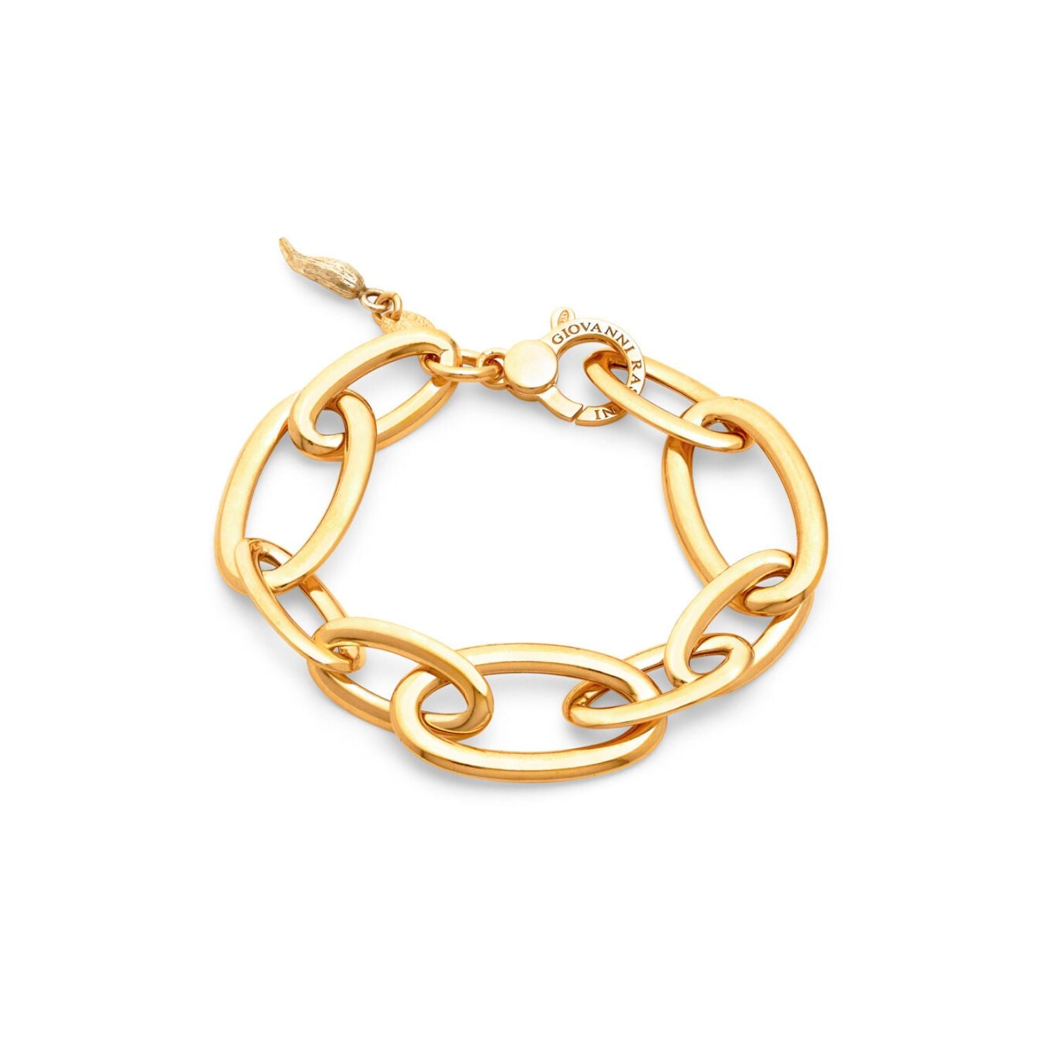 Raspini - Bracciale Maglia Ovale Bold Dorato Cm 23