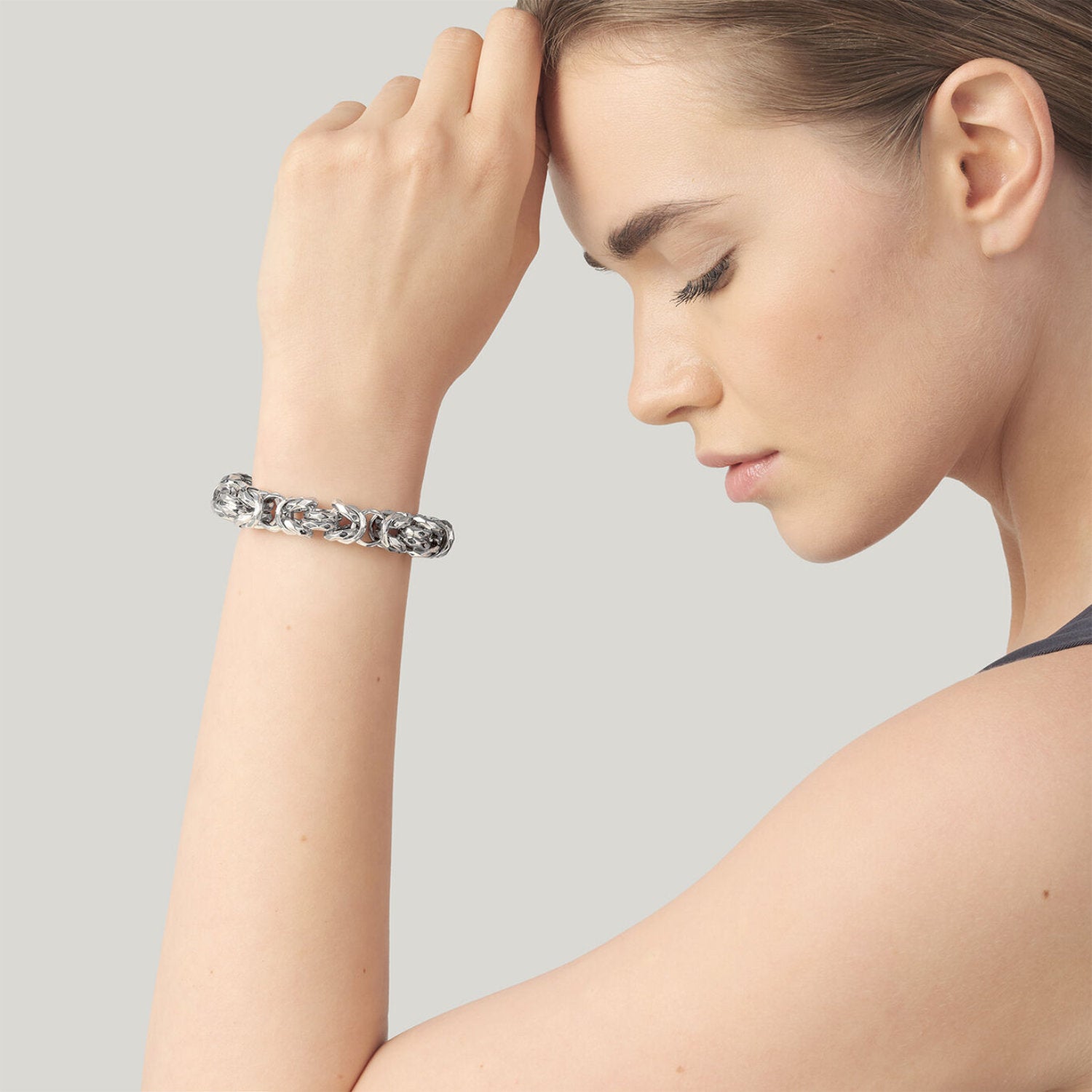 Raspini - Bracciale bizantina luce grande Argento