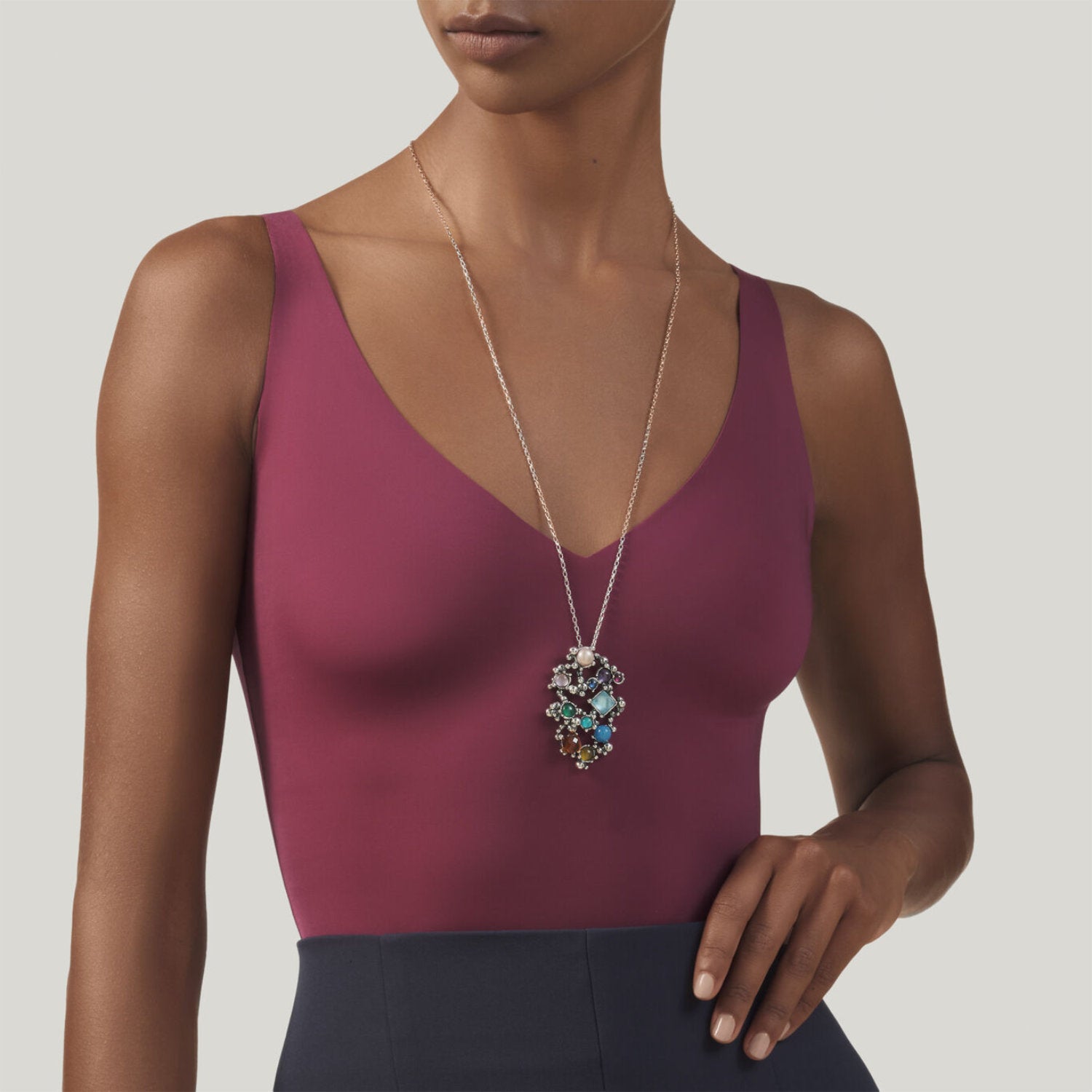 Raspini - Collana Pendente Cocktail Argento