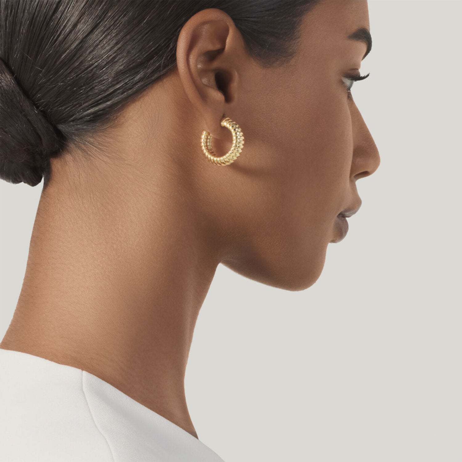 Raspini - Orecchini tubogas argento placcato oro