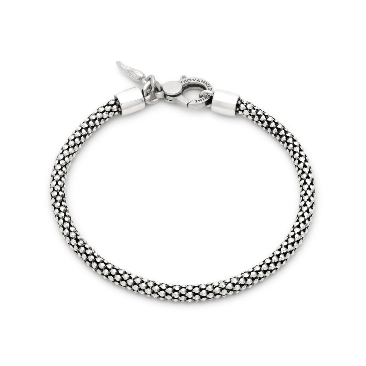 Bracciale Raspini Maglia Popcorn in argento uomo