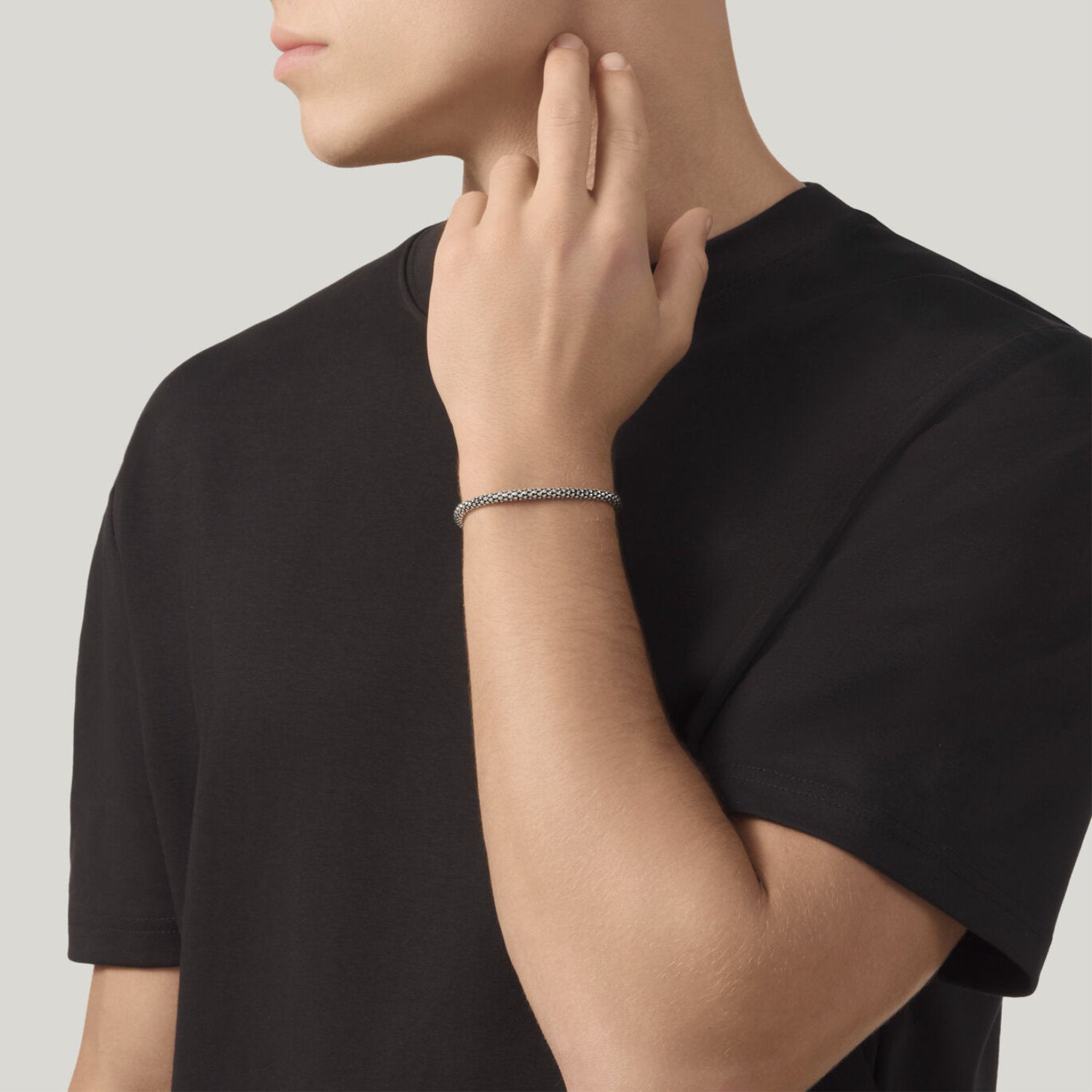 Raspini - Bracciale Maglia Popcorn Argento