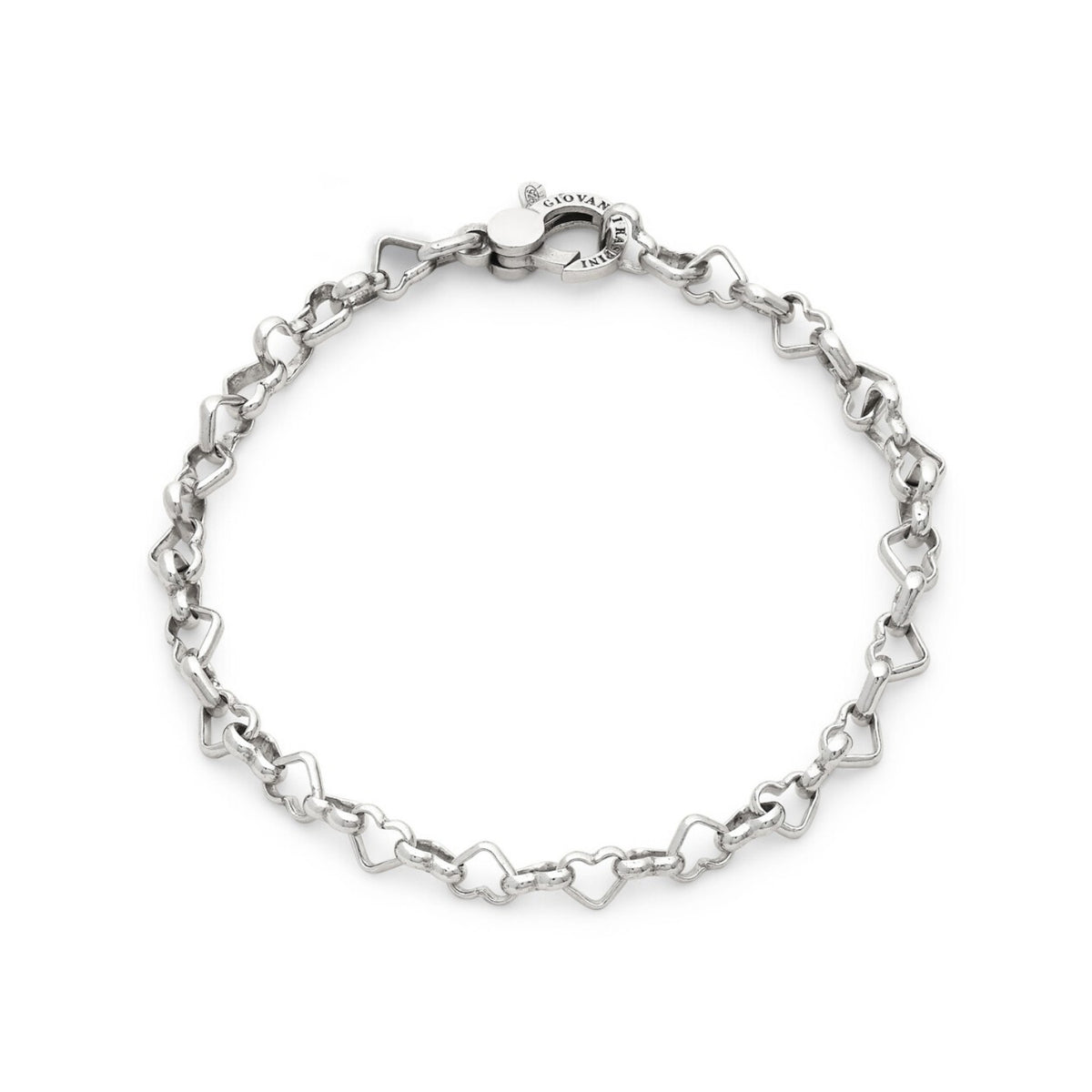 Bracciale Raspini Catena Cuori in argento donna