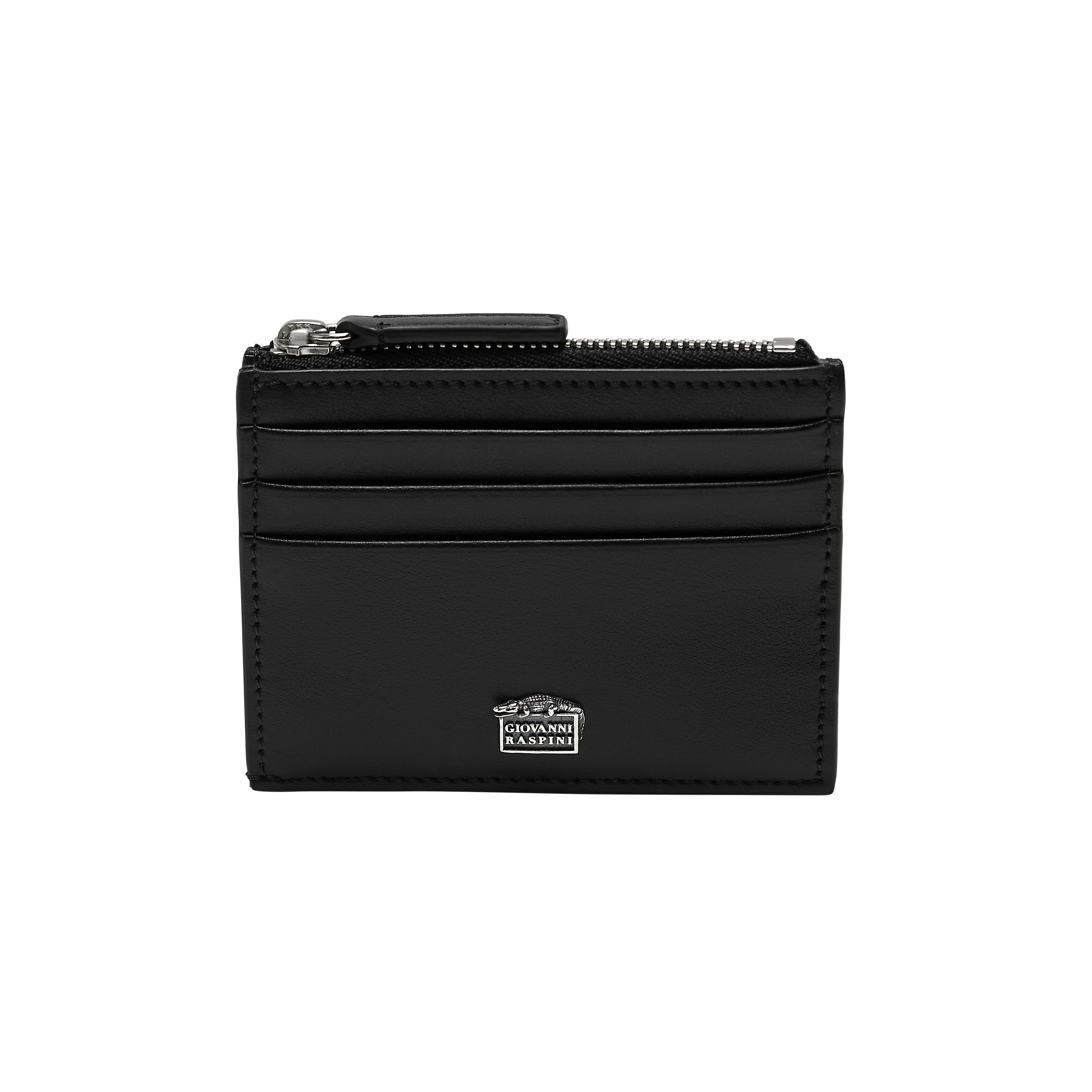 Raspini - Portacarte con zip pelle liscia