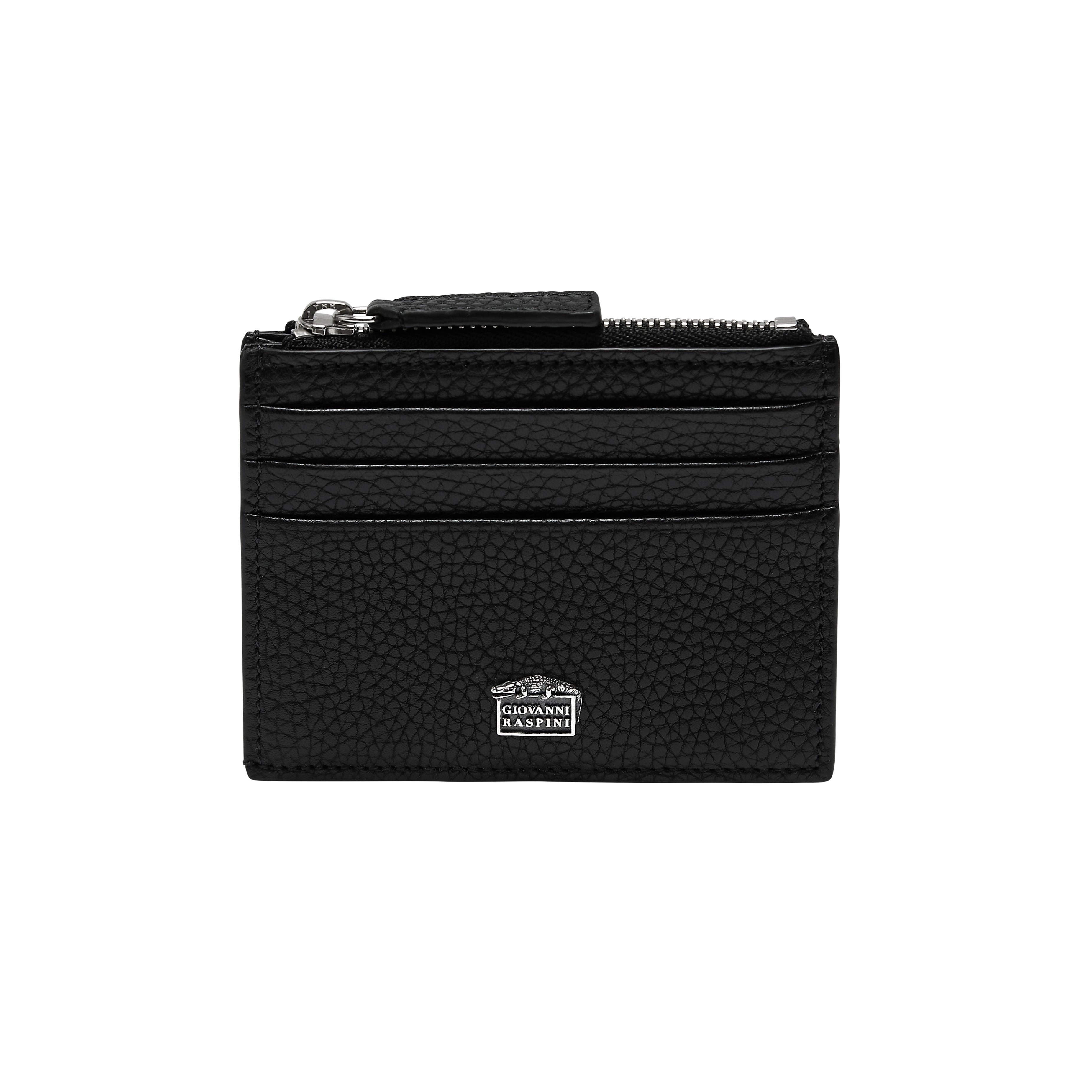 Raspini - Portacarte Con Zip Pelle Goffrata