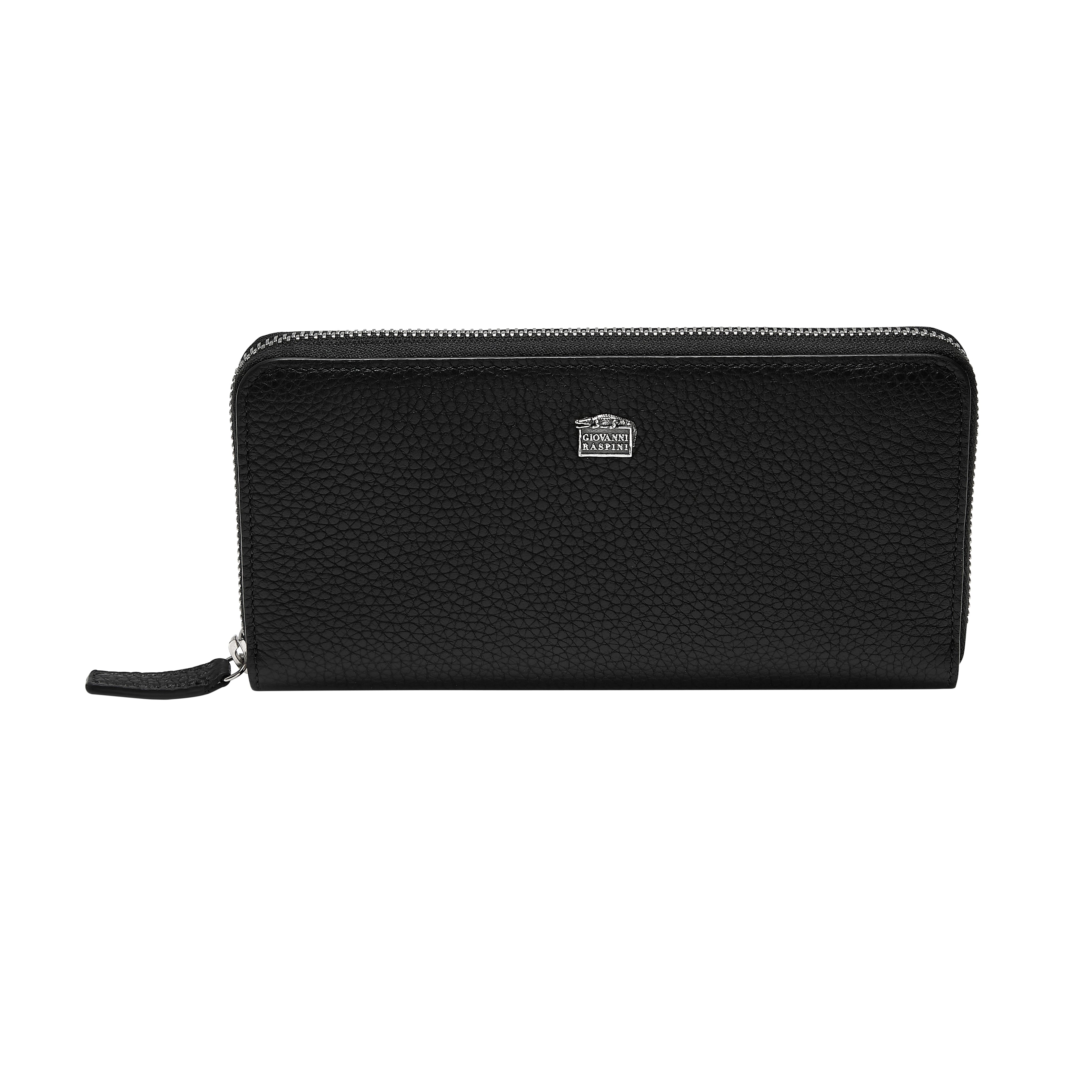 Raspini - Portafoglio con zip grande pelle goffrata