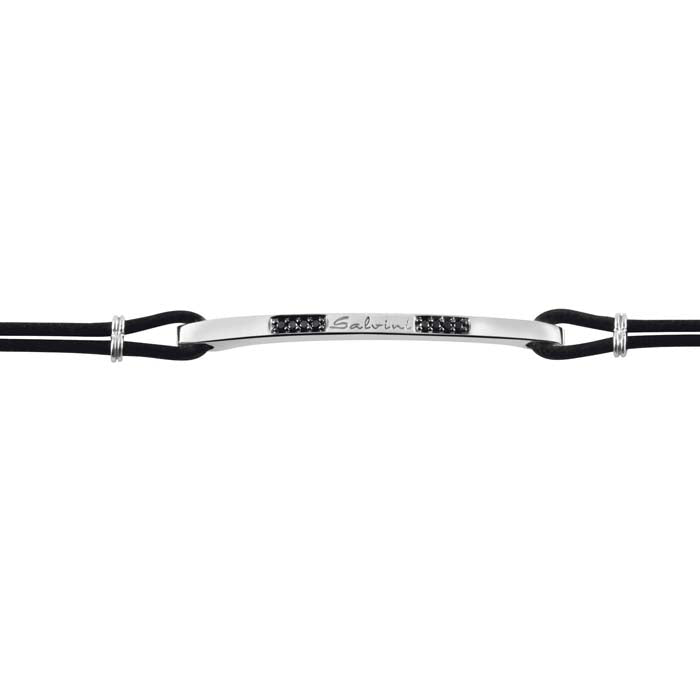 Salvini - Bracciale Argento con diamante nero